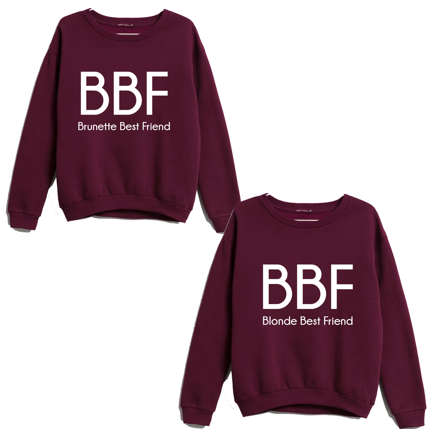 Blogerska KOMPLET BLUZA BFF bawełna dresowa kolory - 7070932028