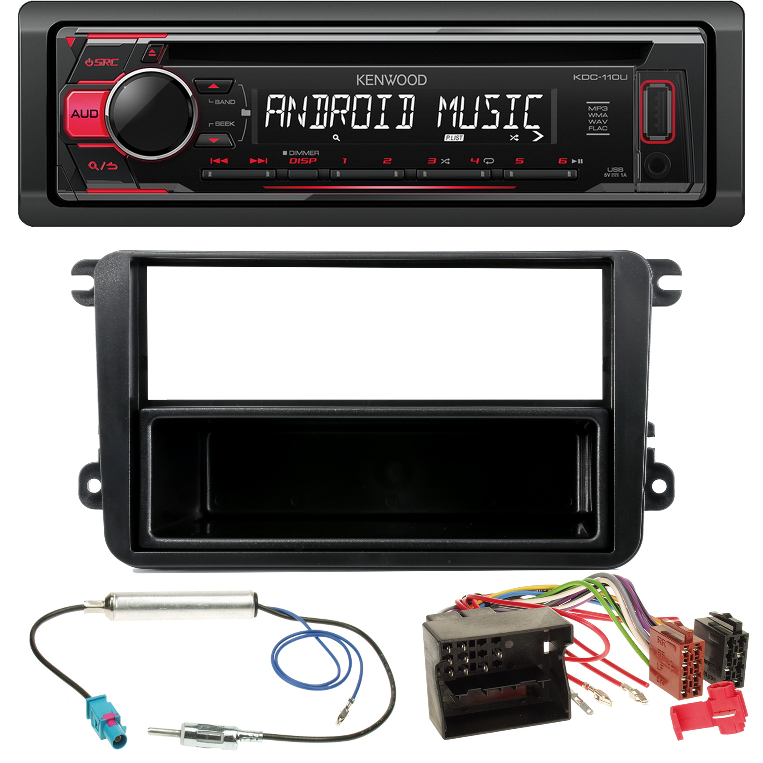 KENWOOD RADIO CD MP3 USB VW AMAROK SHARAN POLO V