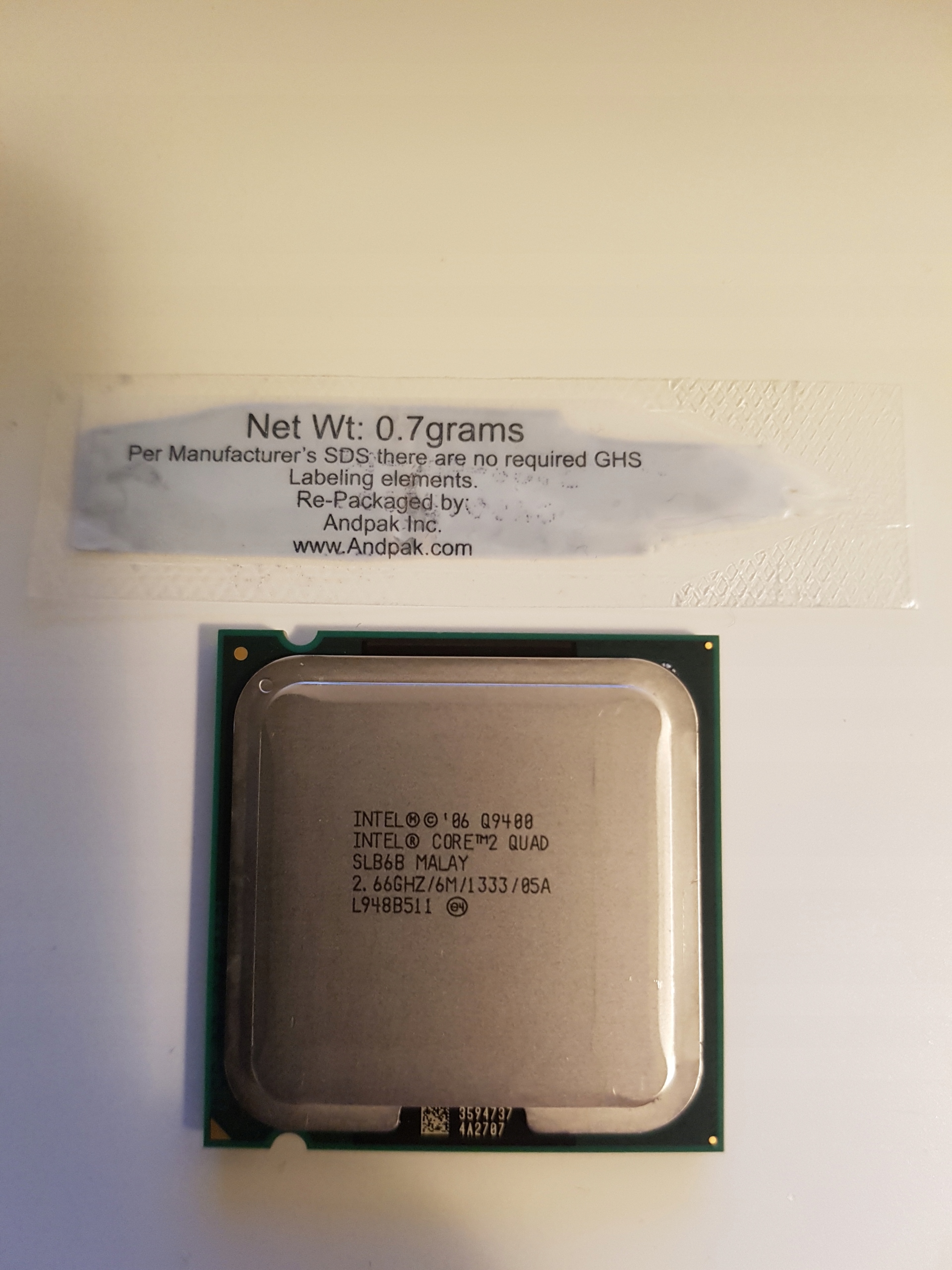 Intel Core 2 Quad Processor Q9400 - 7777048584 - oficjalne archiwum allegro