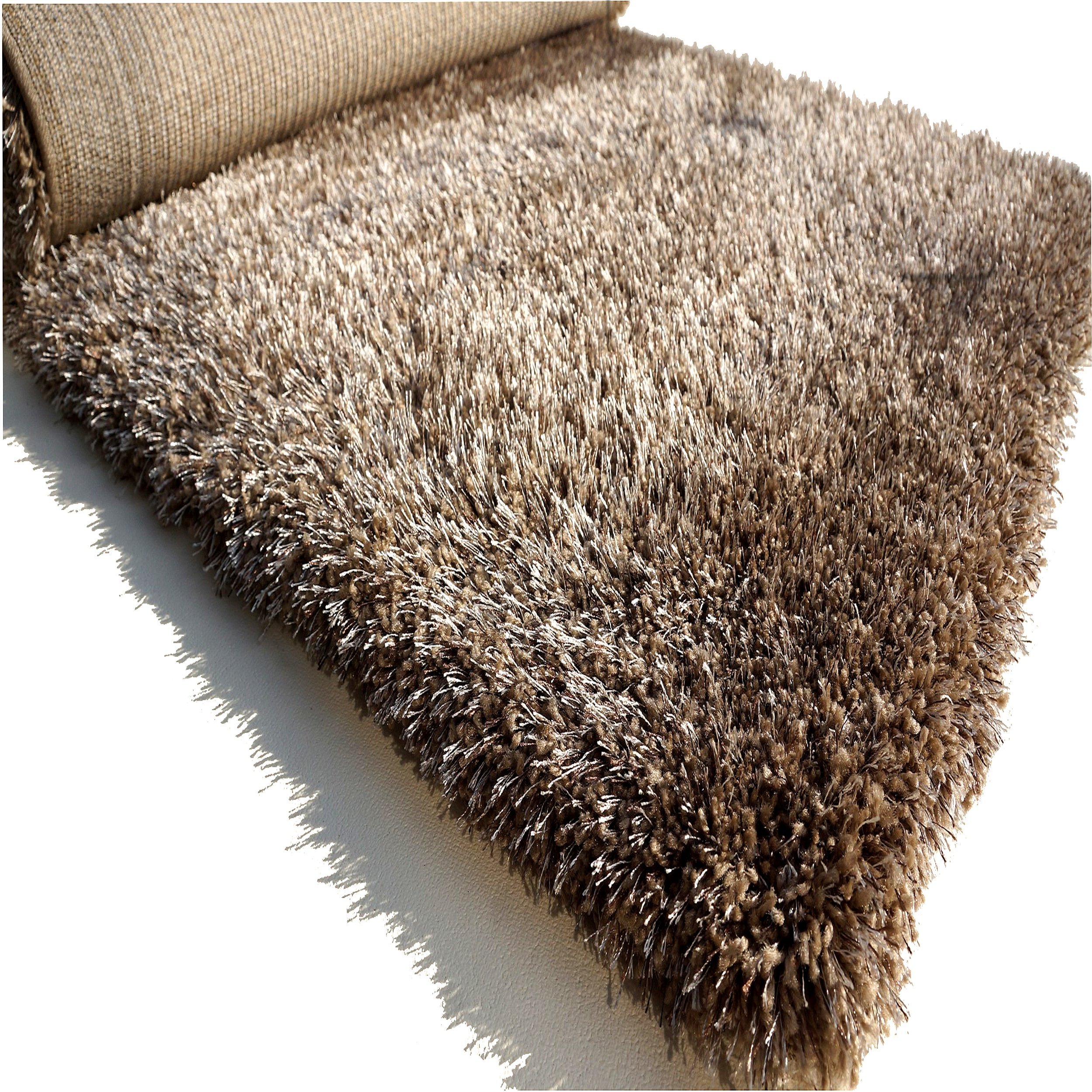 DYWAN SHAGGY POLIESTER 120X170 CAPPUCCINO SZARY 6817915396