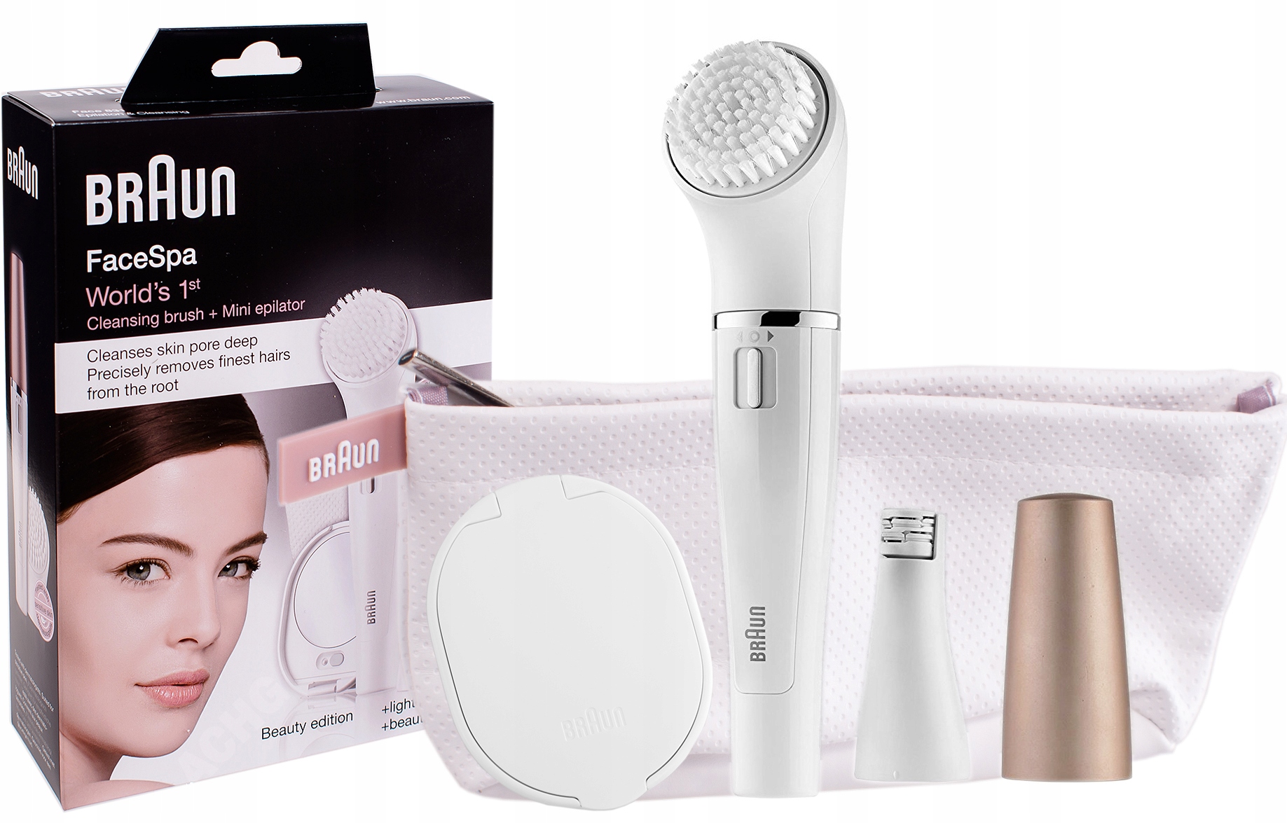 BRAUN DEPILATOR SZCZOTECZKA DO TWARZY FACE 831 7844931100 oficjalne