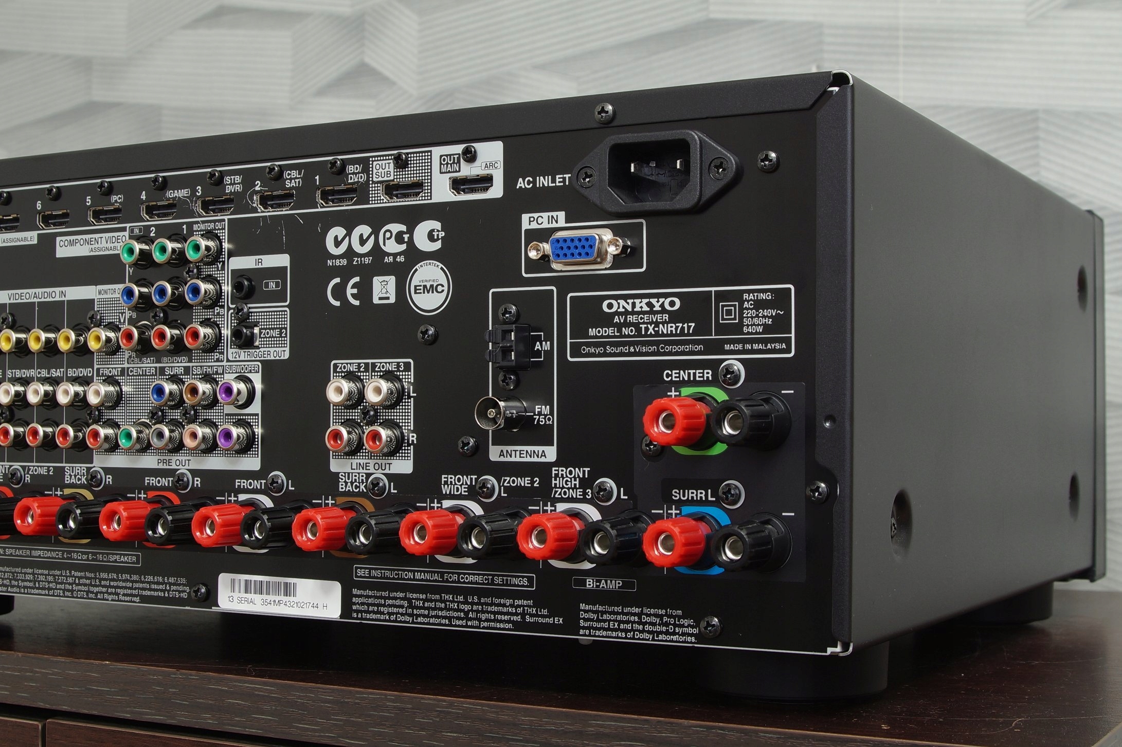 Amplituner 7.2 Onkyo TXNR717 HDMI NET Myślenice 7868918235
