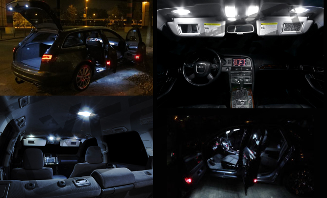 VW GOLF IV 4 Zestaw oświetlenia wnętrza LED! SMD
