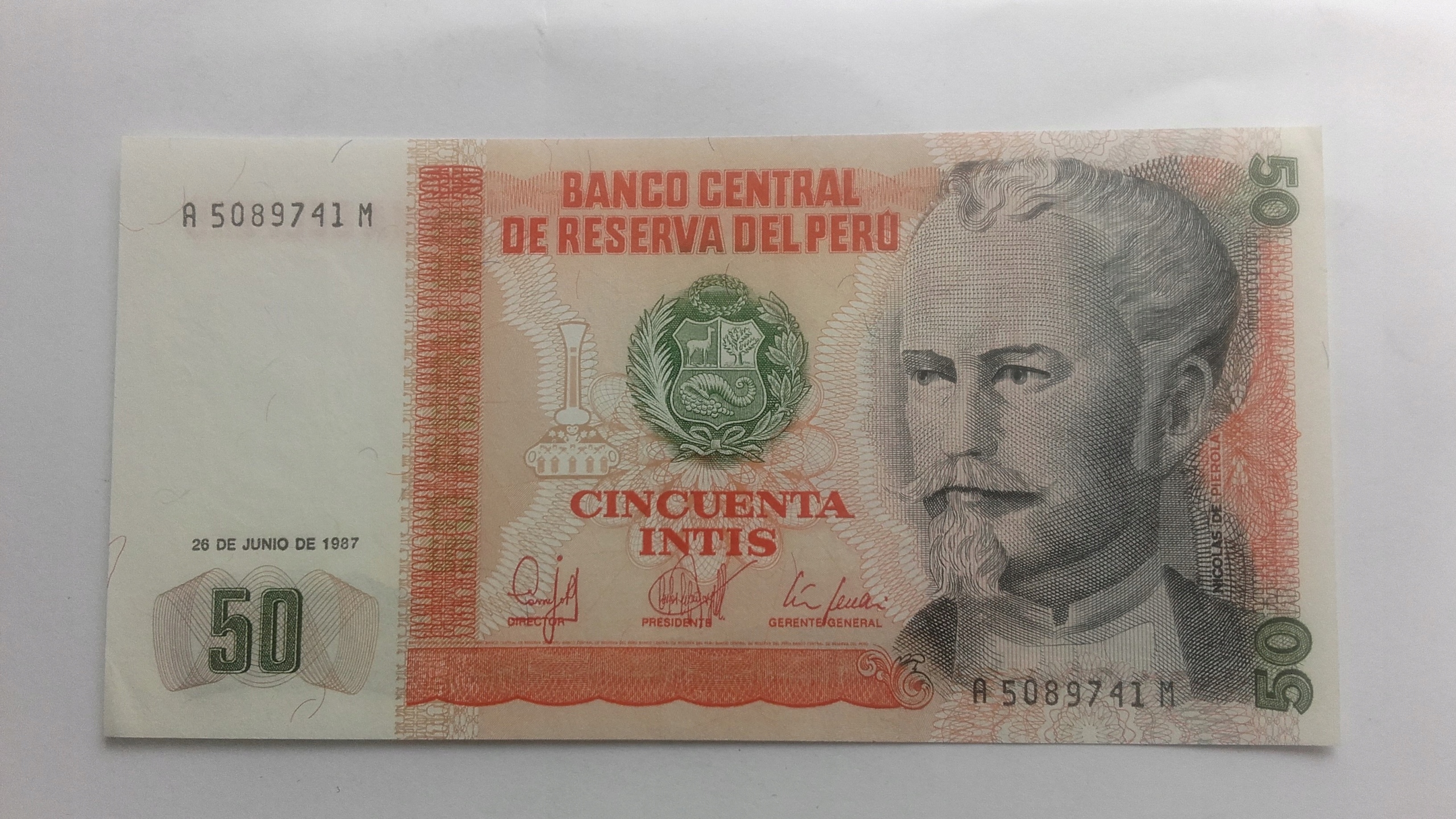 Инти 30. 50 инти 1987 перу. перу 50 инти 1986 год - unc. банкнота 50 инти перу 1987 год.
