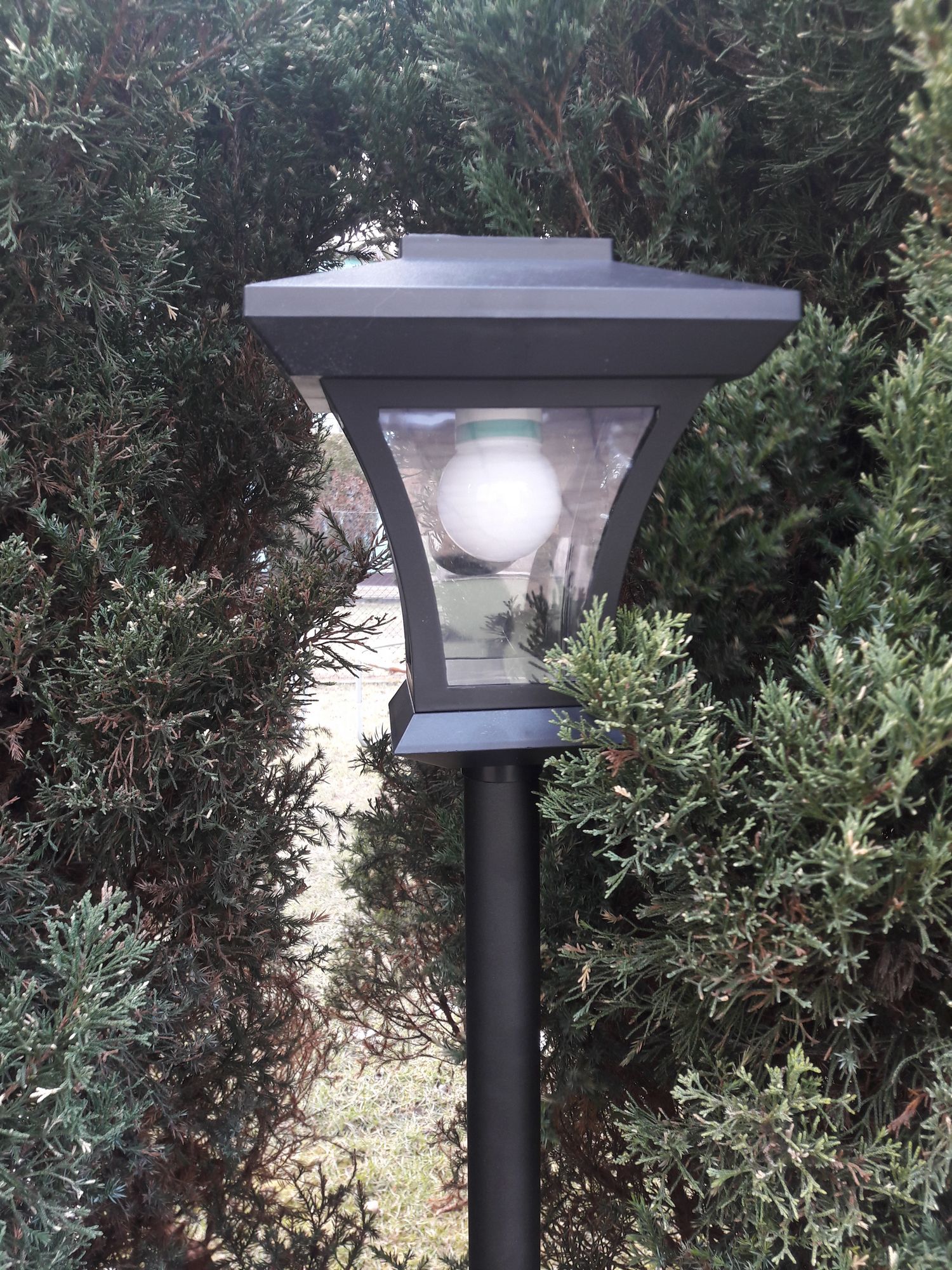 Lampa, latarnia solarna ogrodowa, 2 kinkiety 180cm - 7819856842