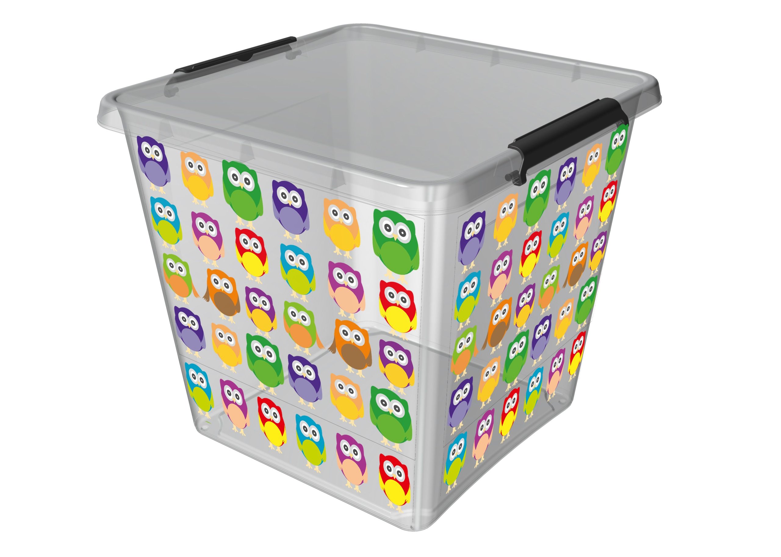 2 X Pojemnik Xxl Pudełko Na Zabawki Sowy 36l 7274908332