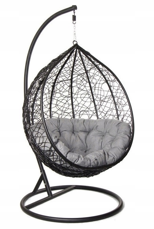 Fotel wiszący, bujany, huśtawka ogrodowa kokon XXL ...