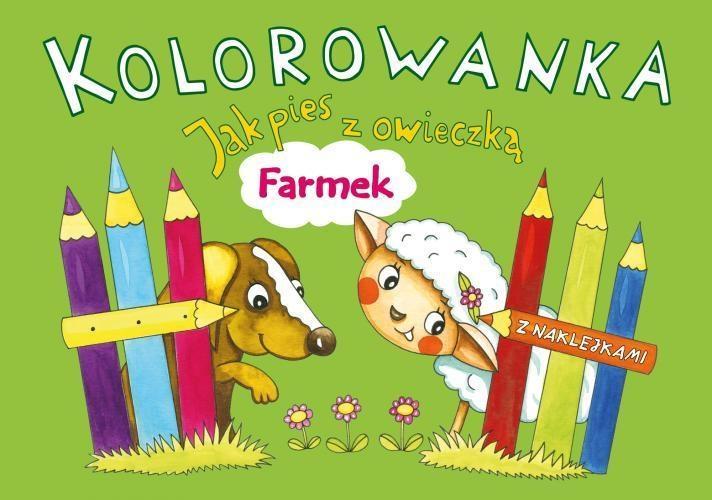 Kolorowanka Jak Pies Z Owieczka Farmek 7196880335 Oficjalne