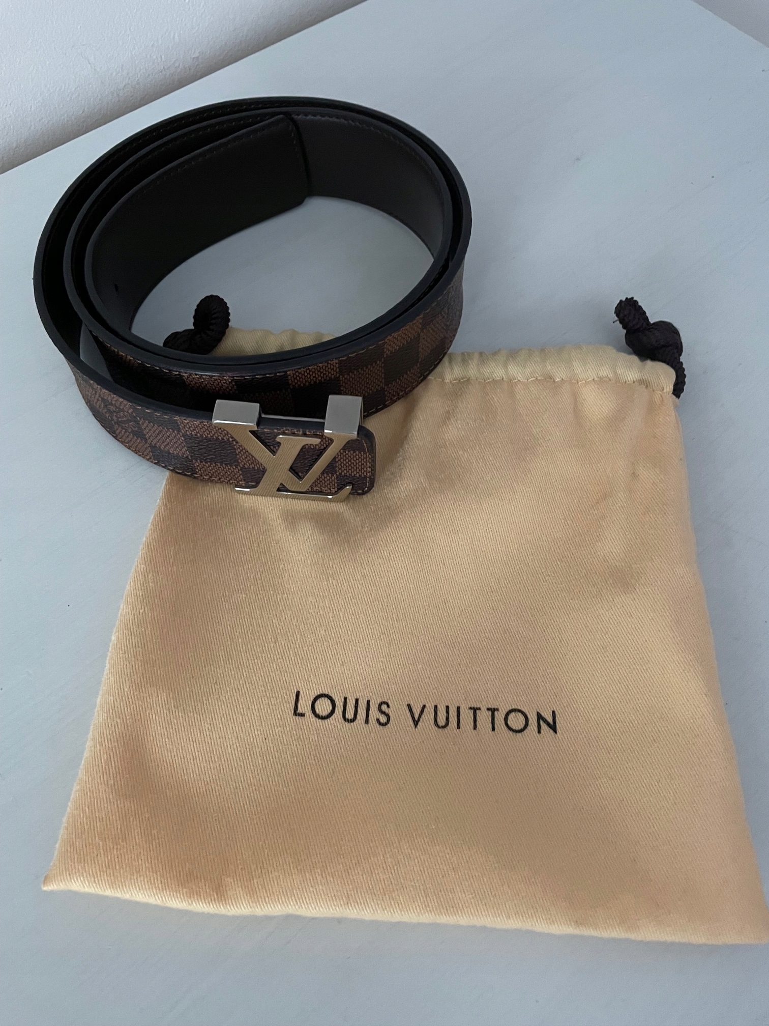Vitkac pasek dwustronny Louis Vuitton LV - 5933916382 - oficjalne archiwum  Allegro