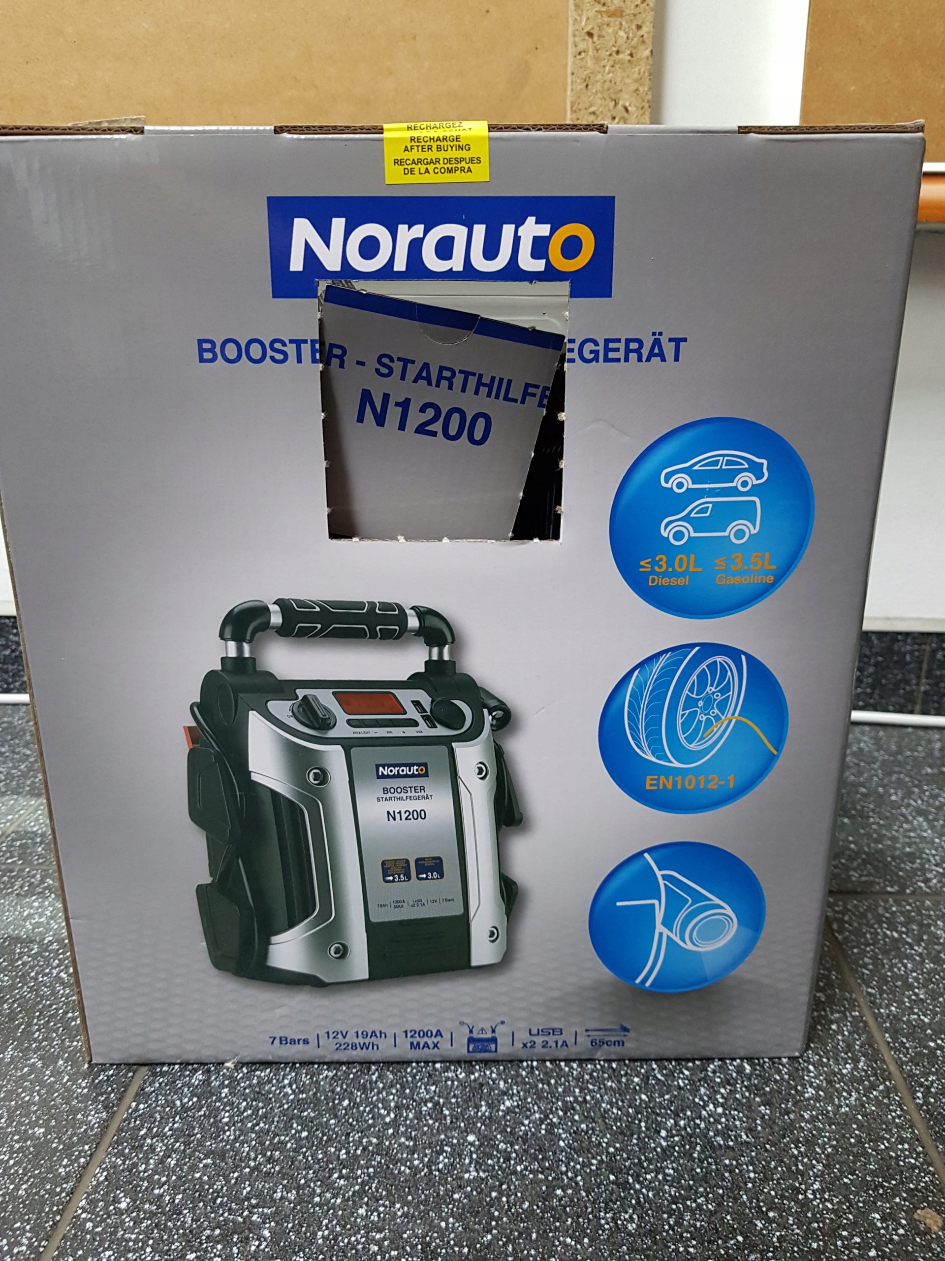 Booster Norauto N1200 19 Ah 12 V norauto w kategorii Prostowniki i kable rozruchowe w Oficjalnym Archiwum  Allegro - Strona 4 - archiwum ofert