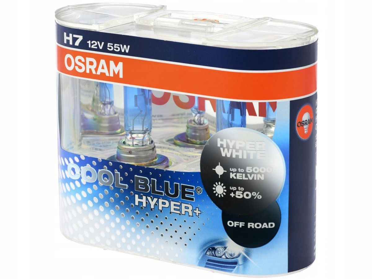 ŻARÓWKI OSRAM COOL BLUE HYPER H7 12V 55W 5000K - 7034060784 - oficjalne ...