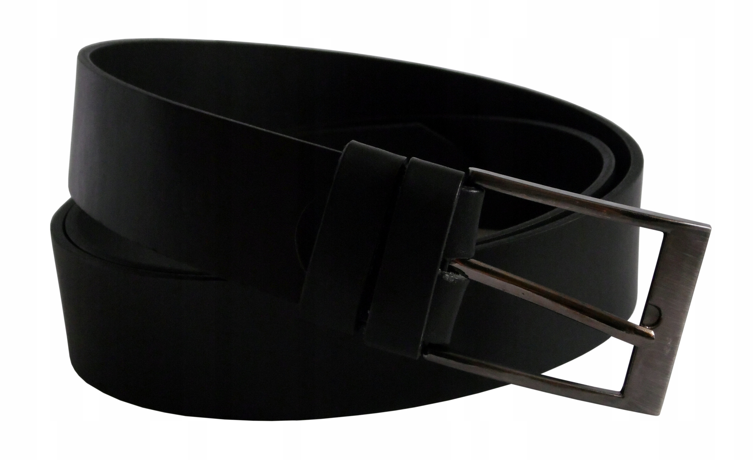 Pasek do spodni męski szeroki pasek skórzany -PL- - 6615305799