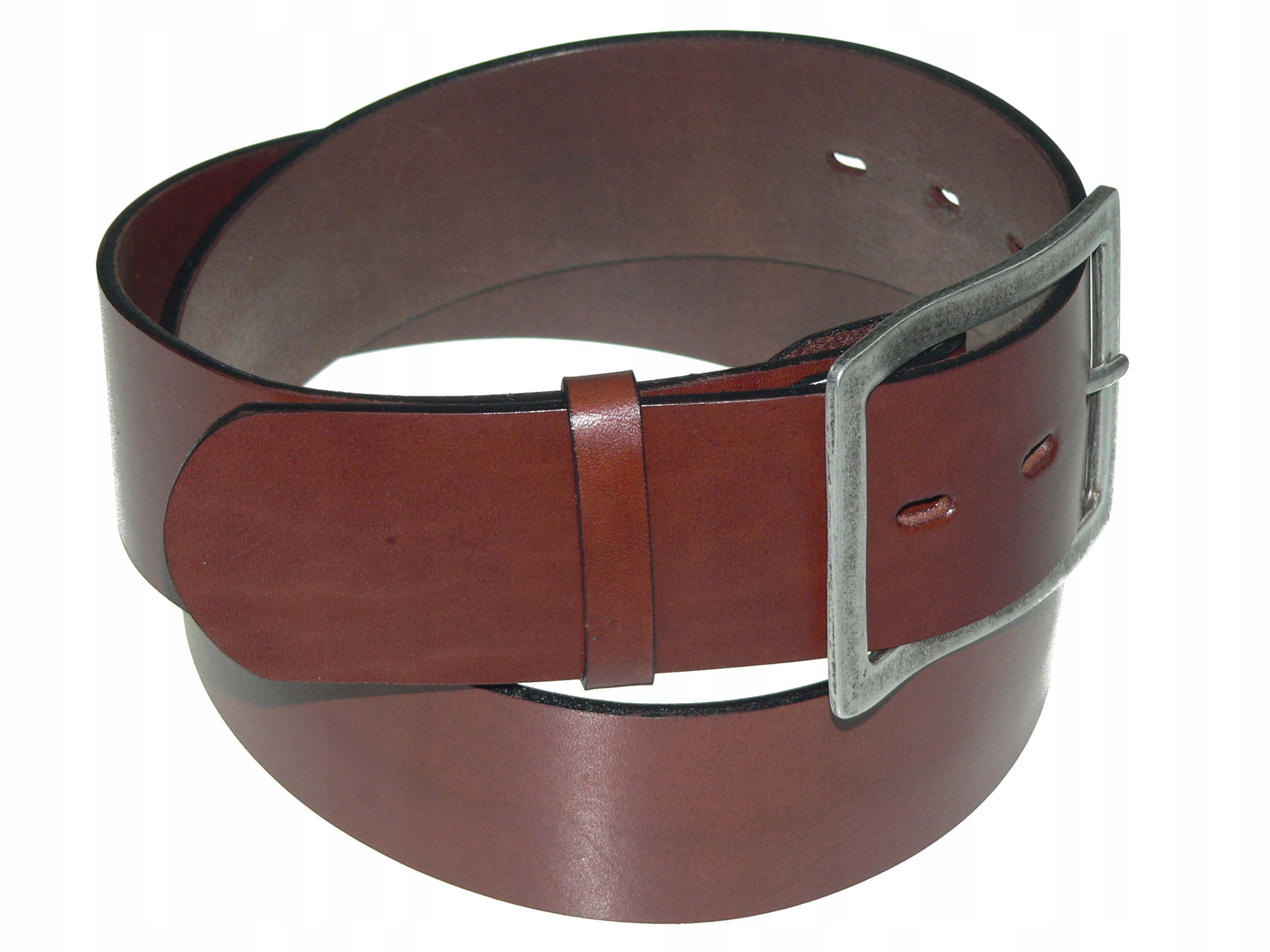 Szeroki Pas Do Spodni Skórzany Pasek Męski 5,0 cm - 7468370978