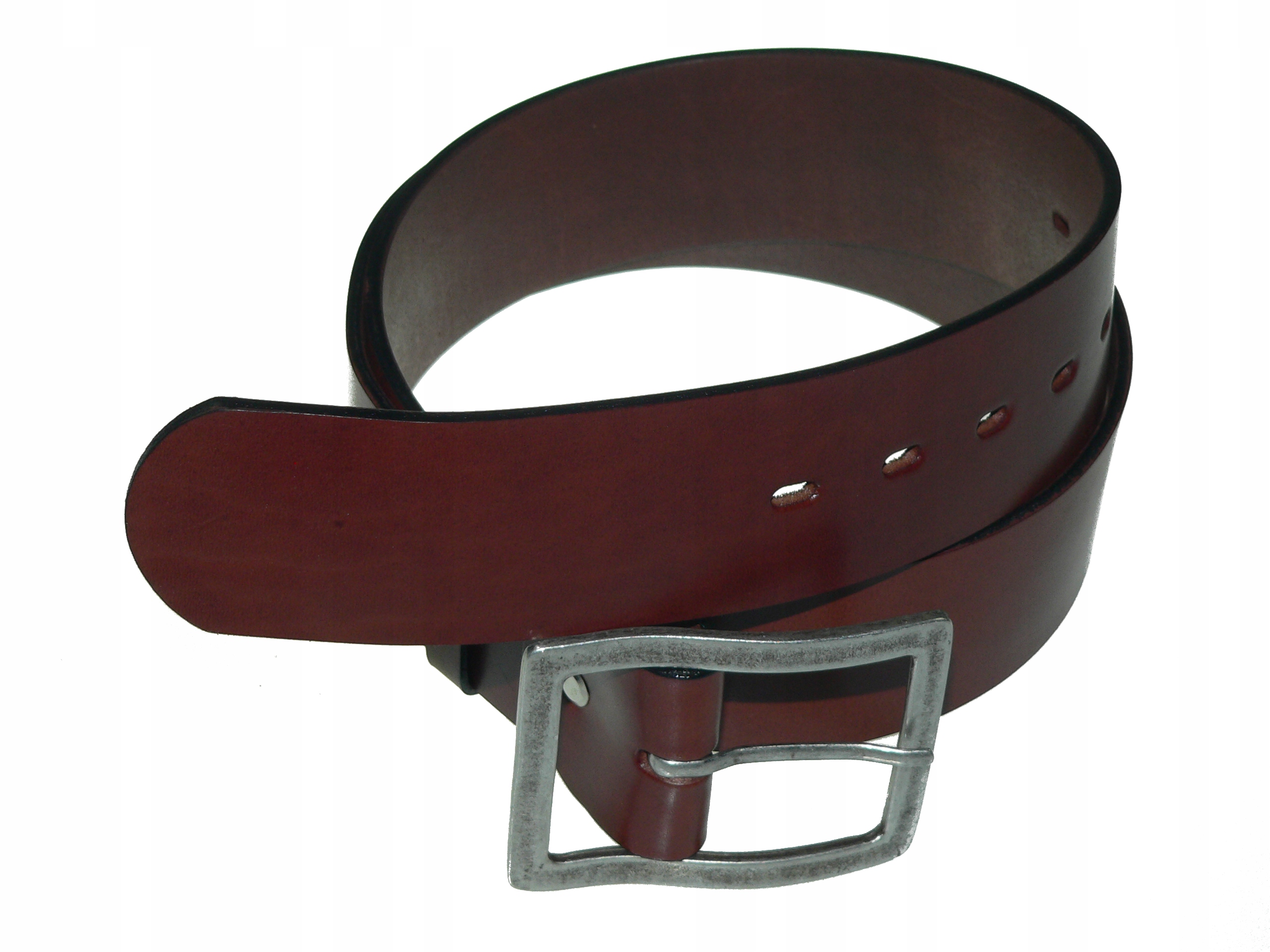 Szeroki Pas Do Spodni Skórzany Pasek Męski 5,0 cm - 7468370978