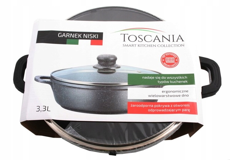 Garnek z powłoką ceramiczną Toscania 2,8l 24 cm