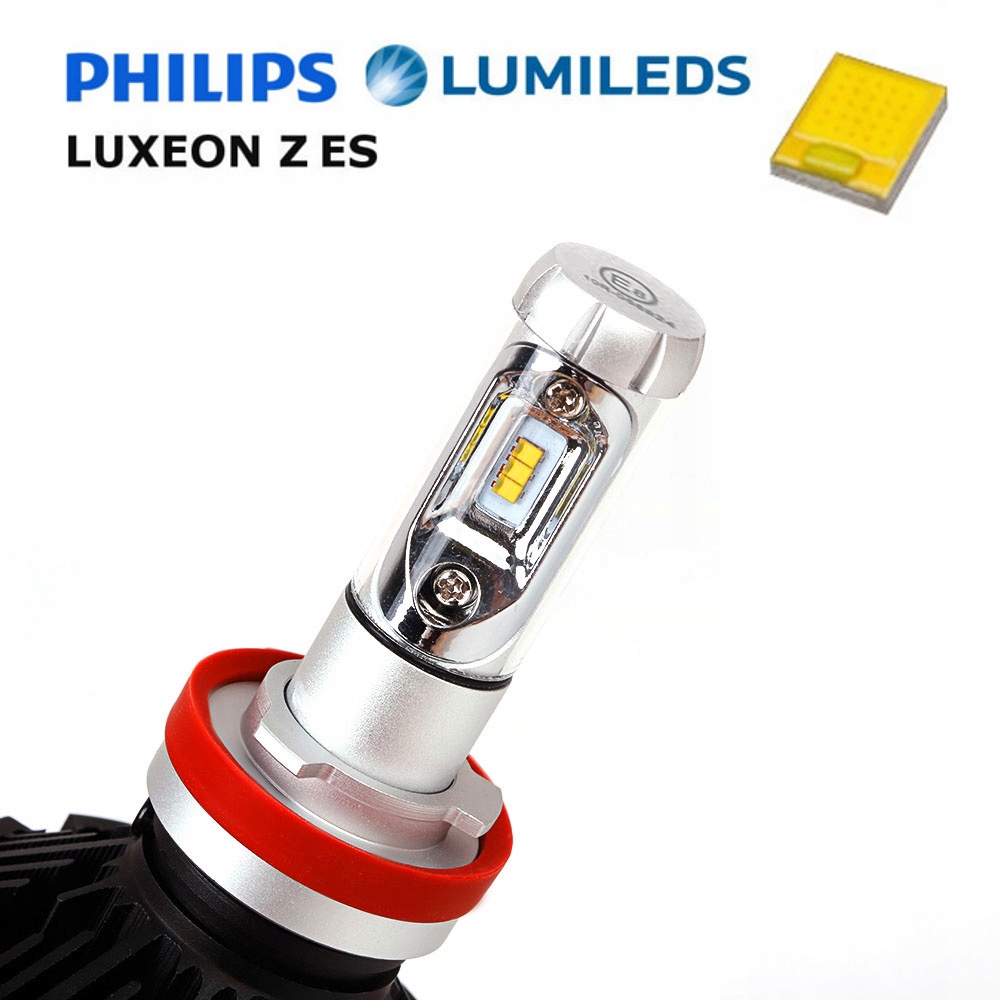 Żarówki H11 X3 LED 50W DIODY ZES HOMOLOGACJA E8R10 7753760532