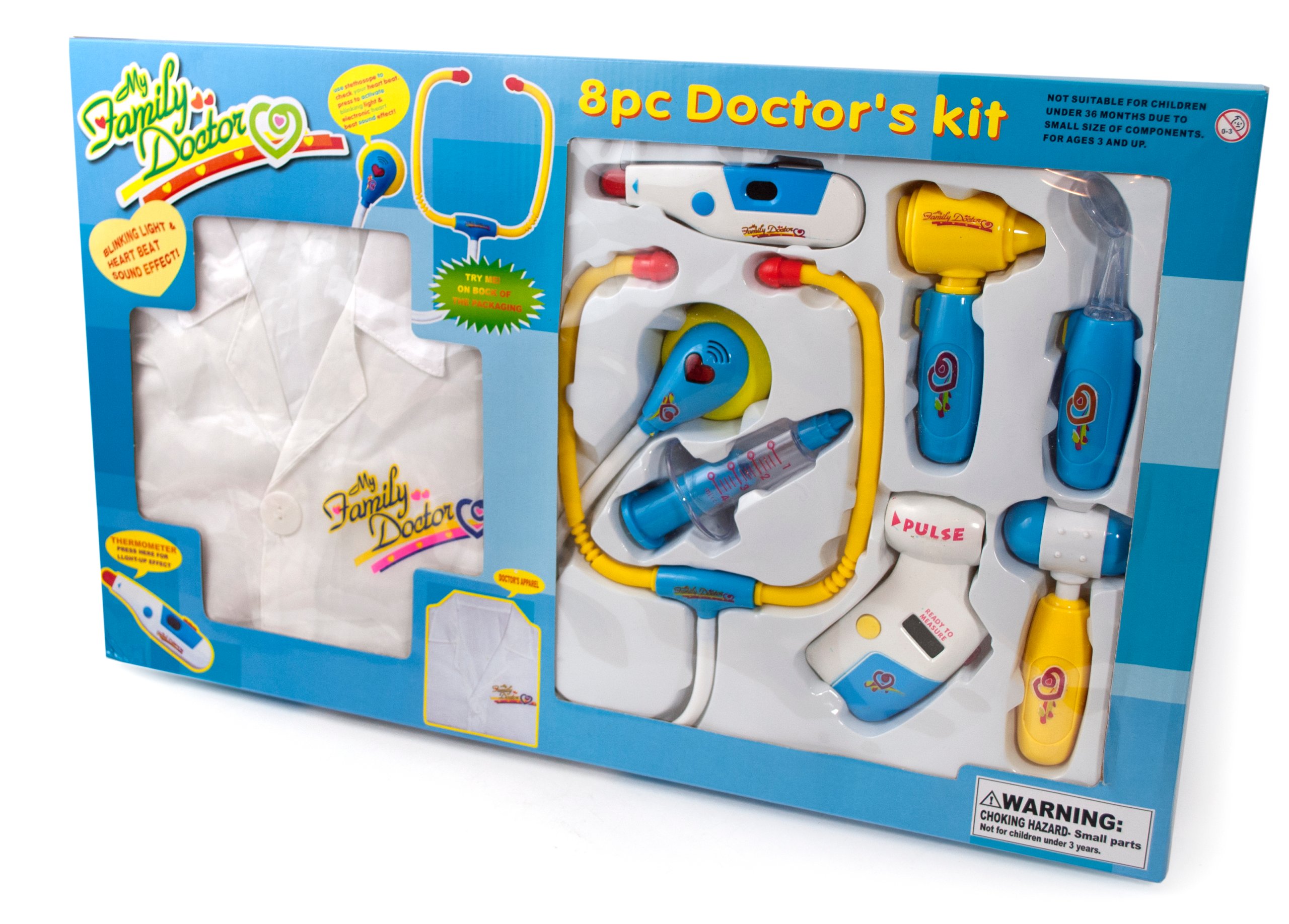 Mały Doktor Zestaw Lekarski Fartuch Na Baterie 7005571719 Mały Doktor Zestaw Lekarski Fartuch Na Baterie 7005571719