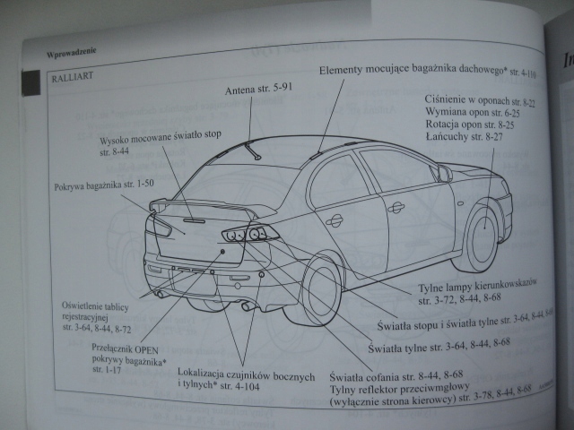 Mitsubishi LANCER VIII instrukcja Lancer 2007 PL