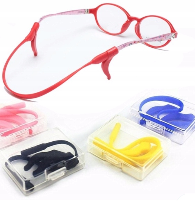 Gumka silikonowa+stopery zauszniki okulary Dzieci