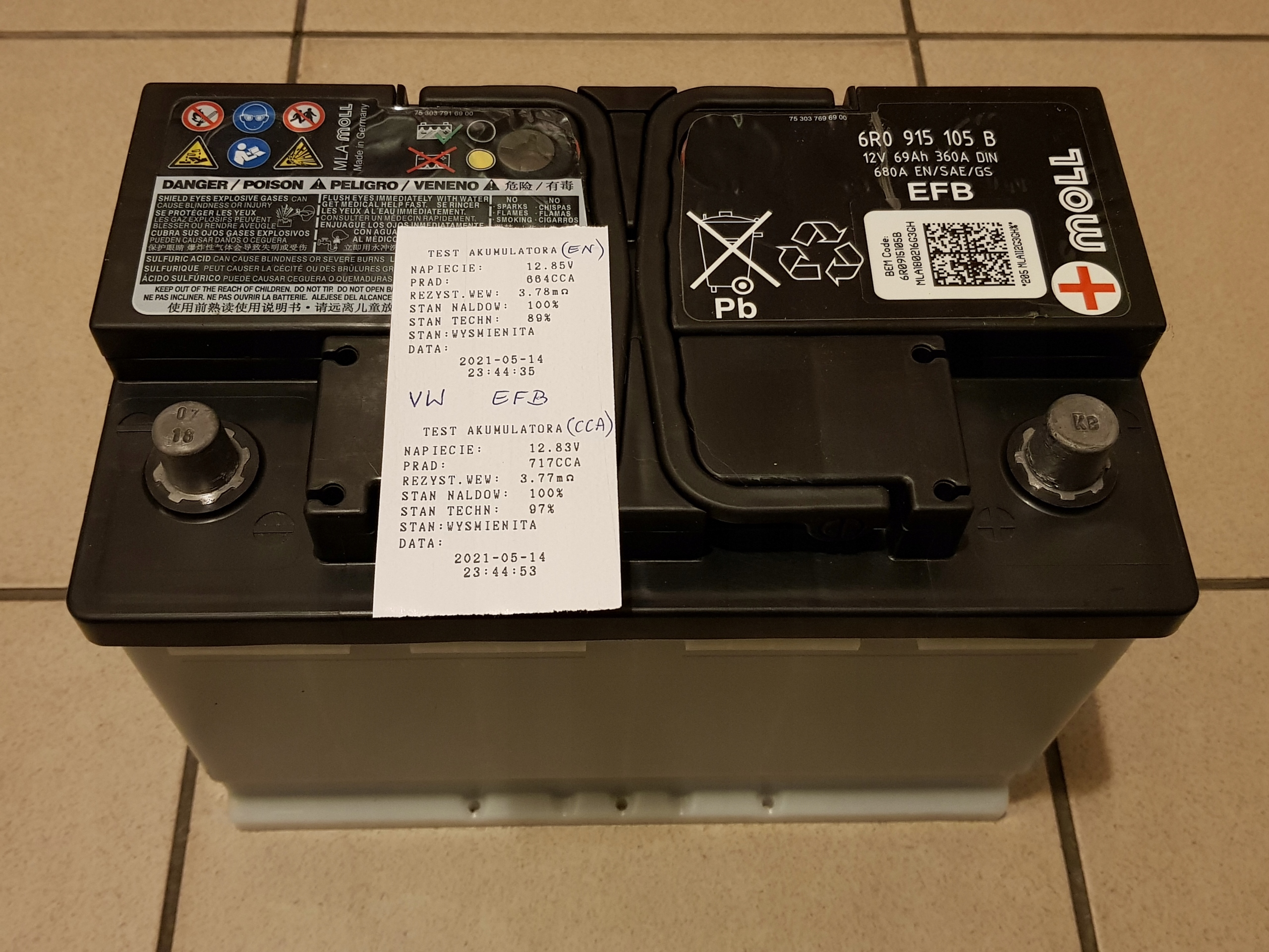 6 mpi. акб varta на фольксваген тигуан 2022. 6r0915105b. аккумулятор vag 72 а/ч. аккумулятор vag 000915105cc.