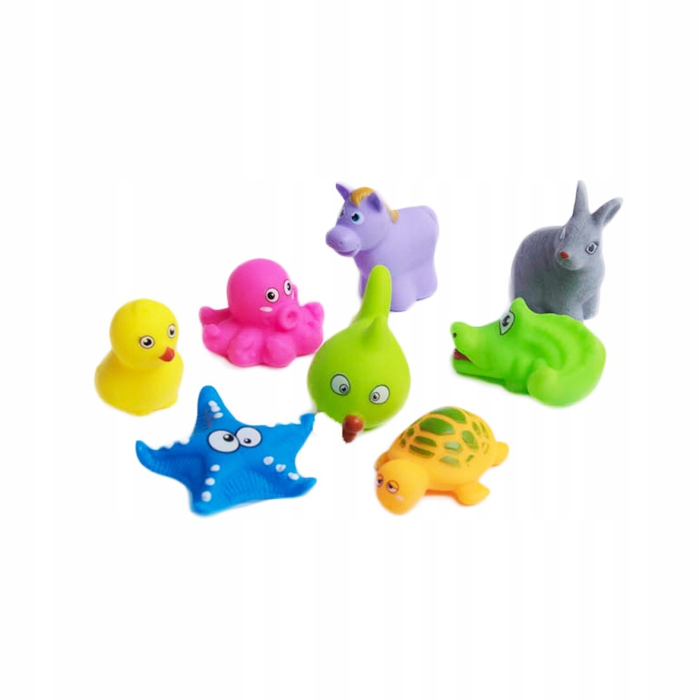 Gumowe Zwierzątka Zabawki Do Kąpieli Dla Dzieci 7790731729