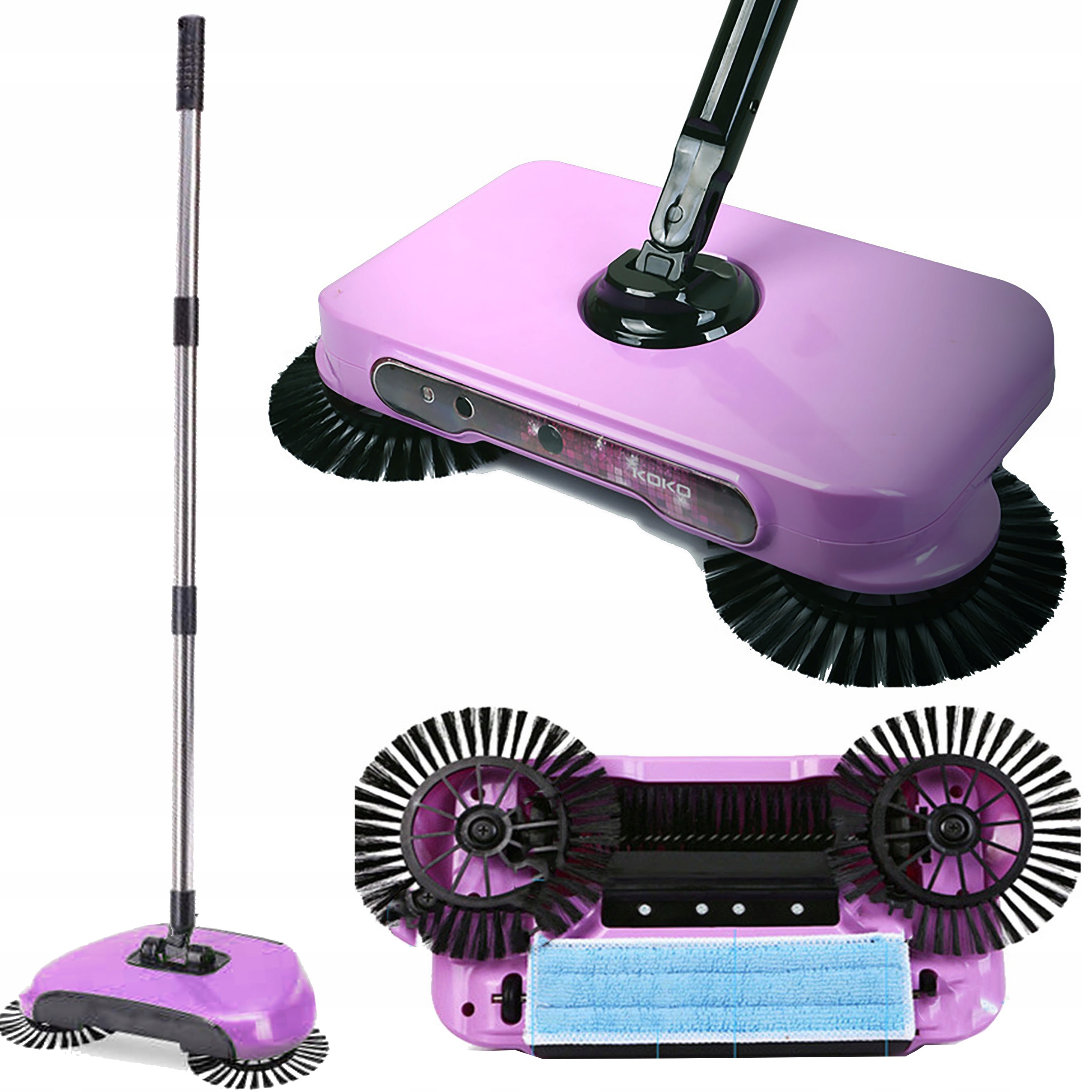 RĘCZNY ODKURZACZ KAŚKA SZCZOTKA SWIVEL SWEEPER GRM 7597962610