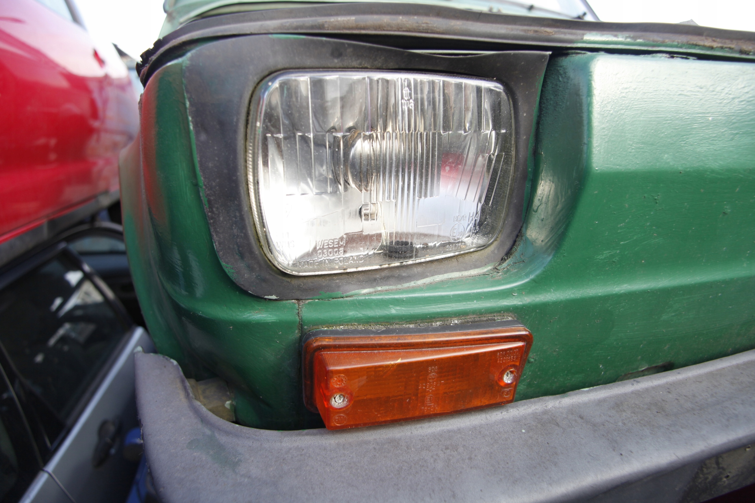 Lampa przód przednia prawa Fiat 126p maluch 7835195490