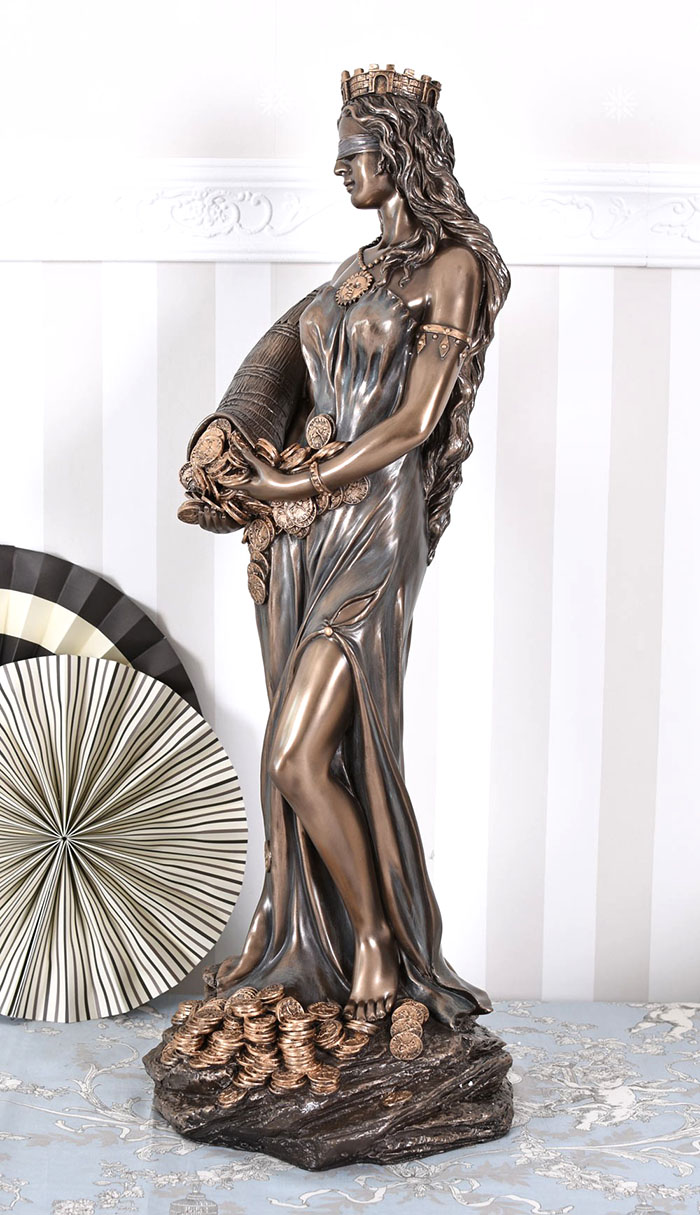 Rzymska Bogini Miłości Hasło Do Krzyżówki FORTUNA BOGINI SZCZĘŚCIA I POMYŚLNOŚCI FIGURA 72cm - 7224483036