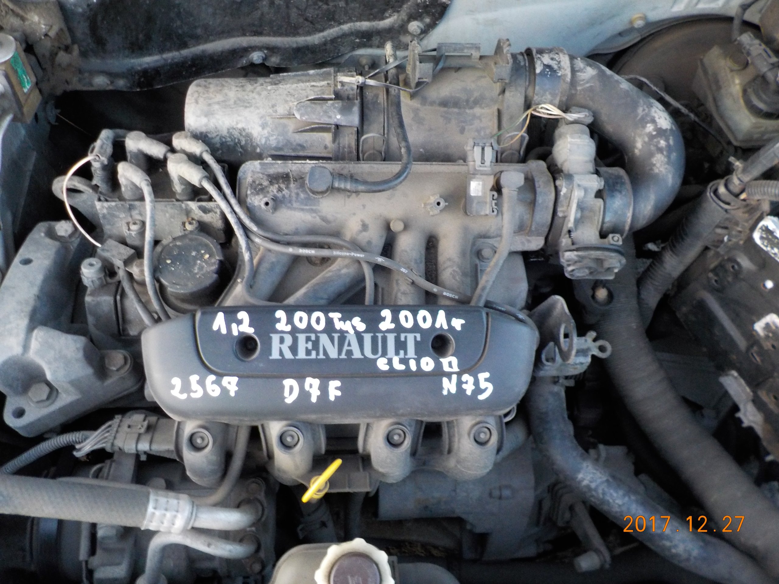 Silnik Renault Clio II 1.2 D7F 200000Km 2001r Film - 7107030486 ...