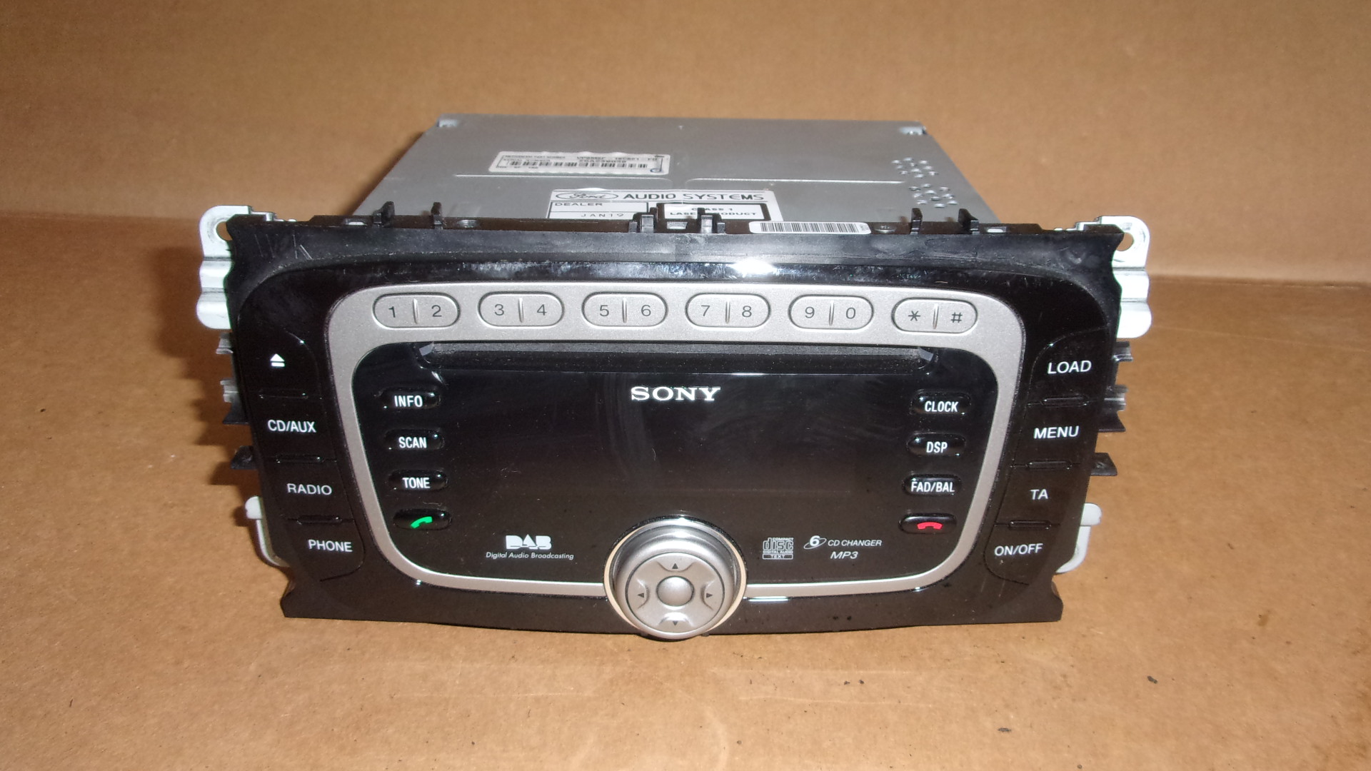 FORD MONDEO MK4 RADIO SONY 6CD DAB MP3 + KOD 7031401932 oficjalne