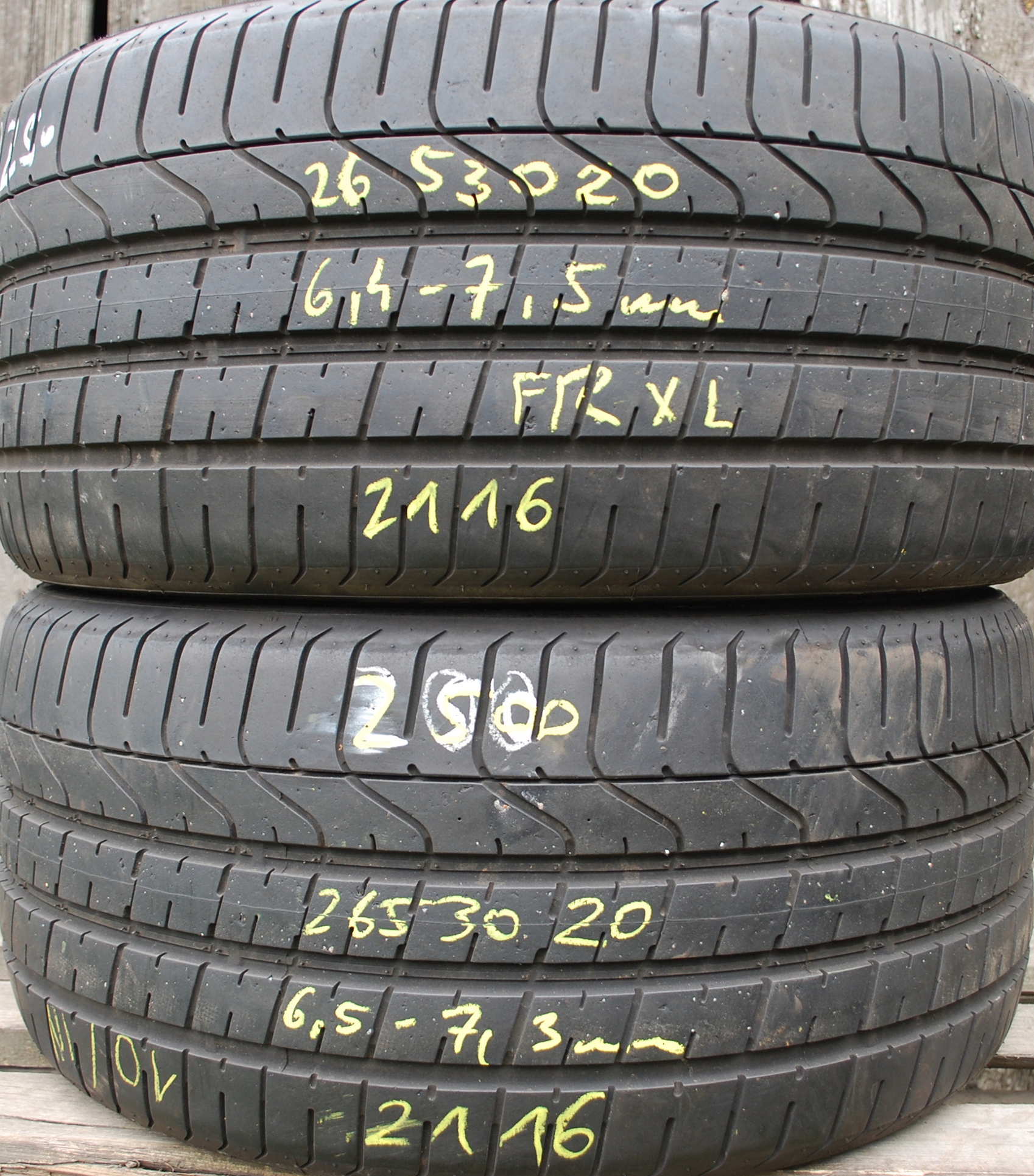 265/30 R20 Pirelli Pzero J opony letnie 2x 7 mm - 7471215209 ...