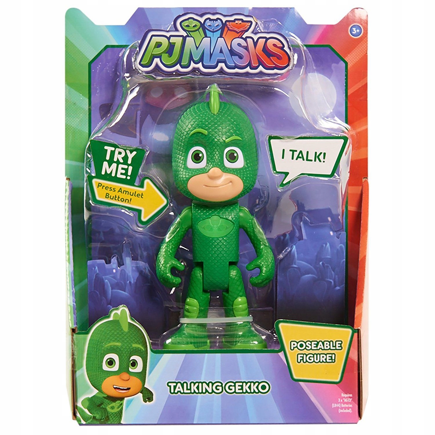 Pj Masks Pidżamersi Mowiąca Figurka Gekson Gekko 7082917983