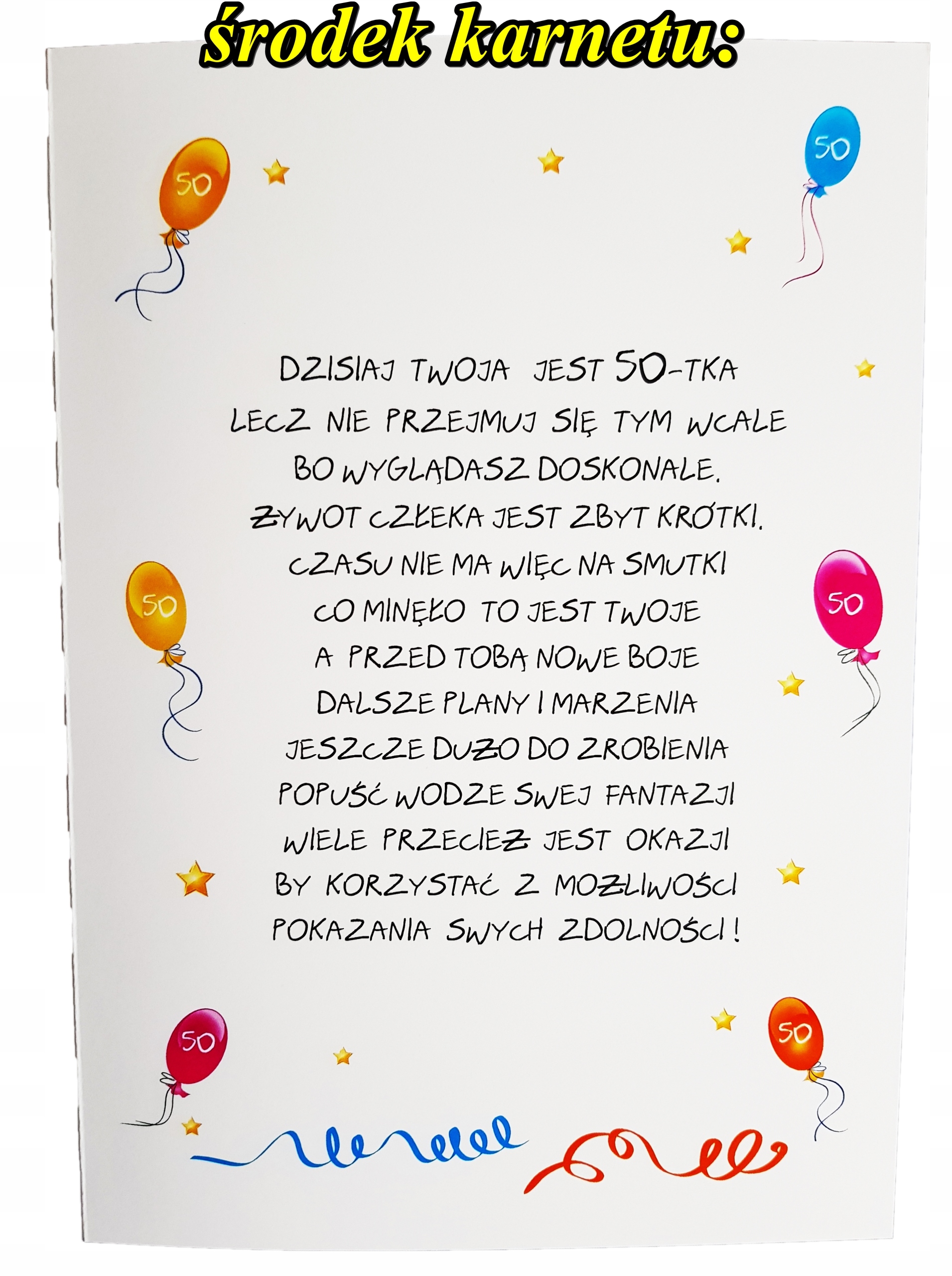 ŚMIESZNA Kartka XXL dla Mężczyzny na 50 URODZINY ! - 7747200885