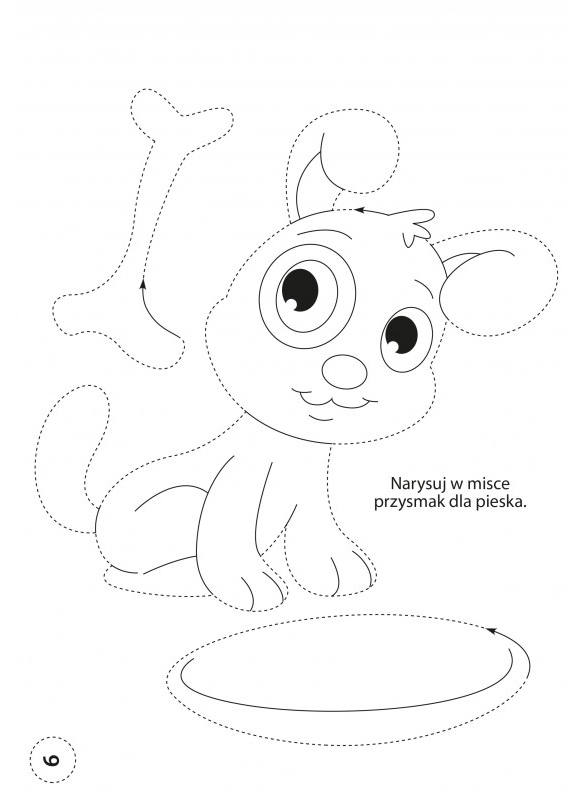 Między nami zwierzątkami rysowanie po śladzie 7138019314