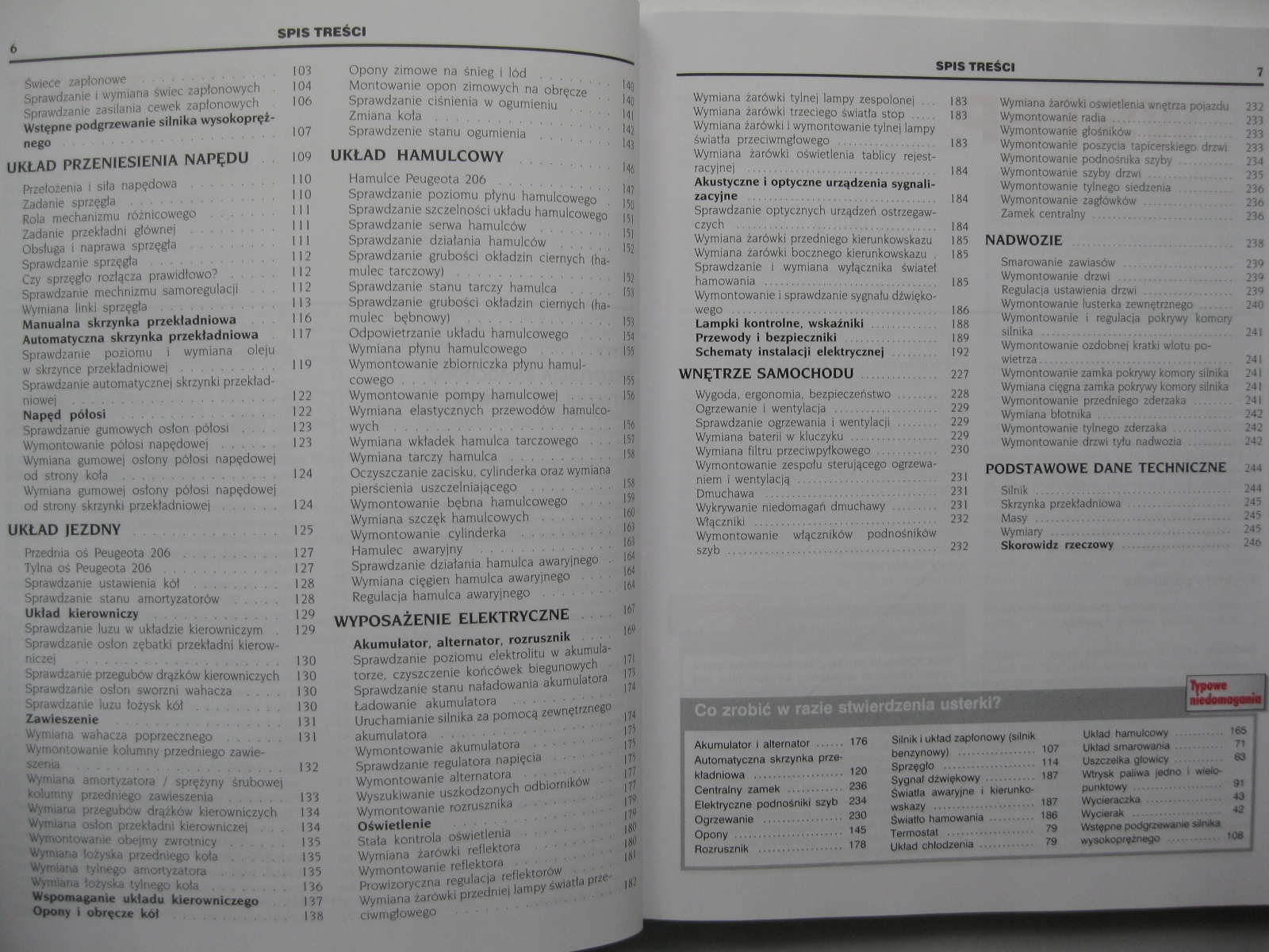Książka Naprawa Peugeot 206 Poradnik użytkownika