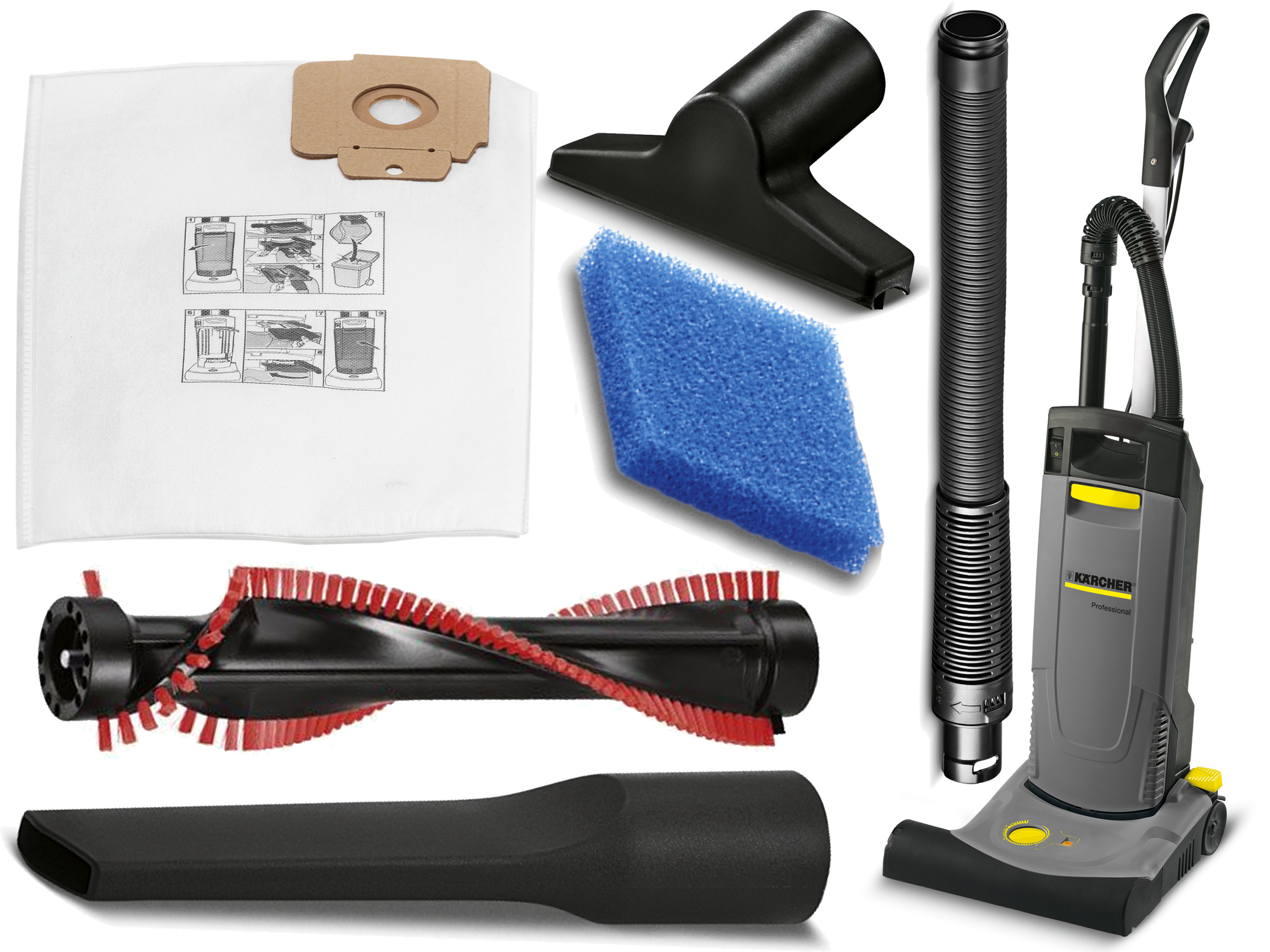 KARCHER CV 38/2 ODKURZACZ SZCZOTKOWY PIONOWY PROFI 7251702485