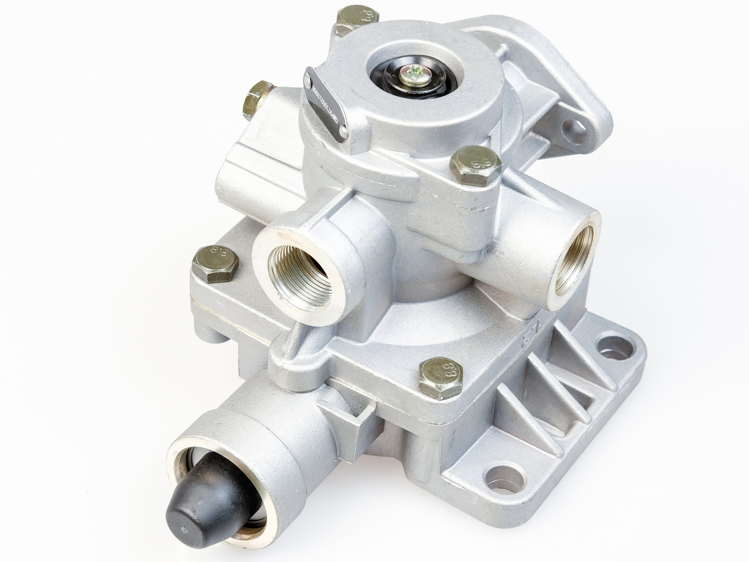 Клапан управления тормозами прицепа маз 5440. Воздухораспределитель wabco 9710027000. Двухконтурный кран прицепа. Hzs104 воздухораспределитель. Двухконтурный кран прицепа.