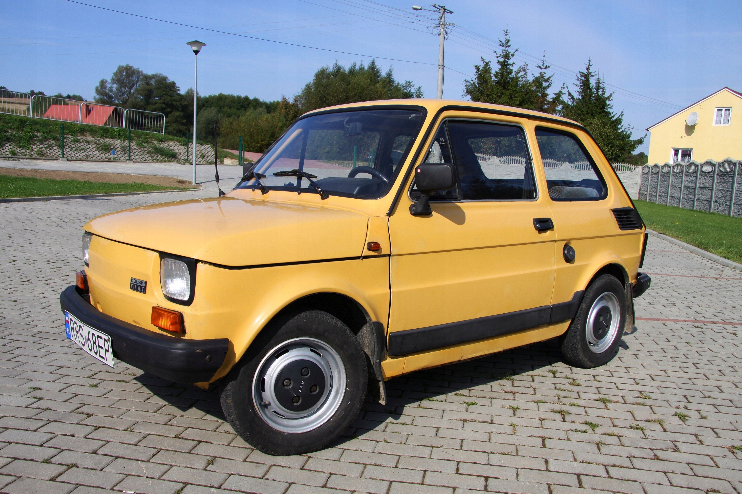 Fiat 126 p. Żółty maluch. Klasyk. Serwisowany 1991