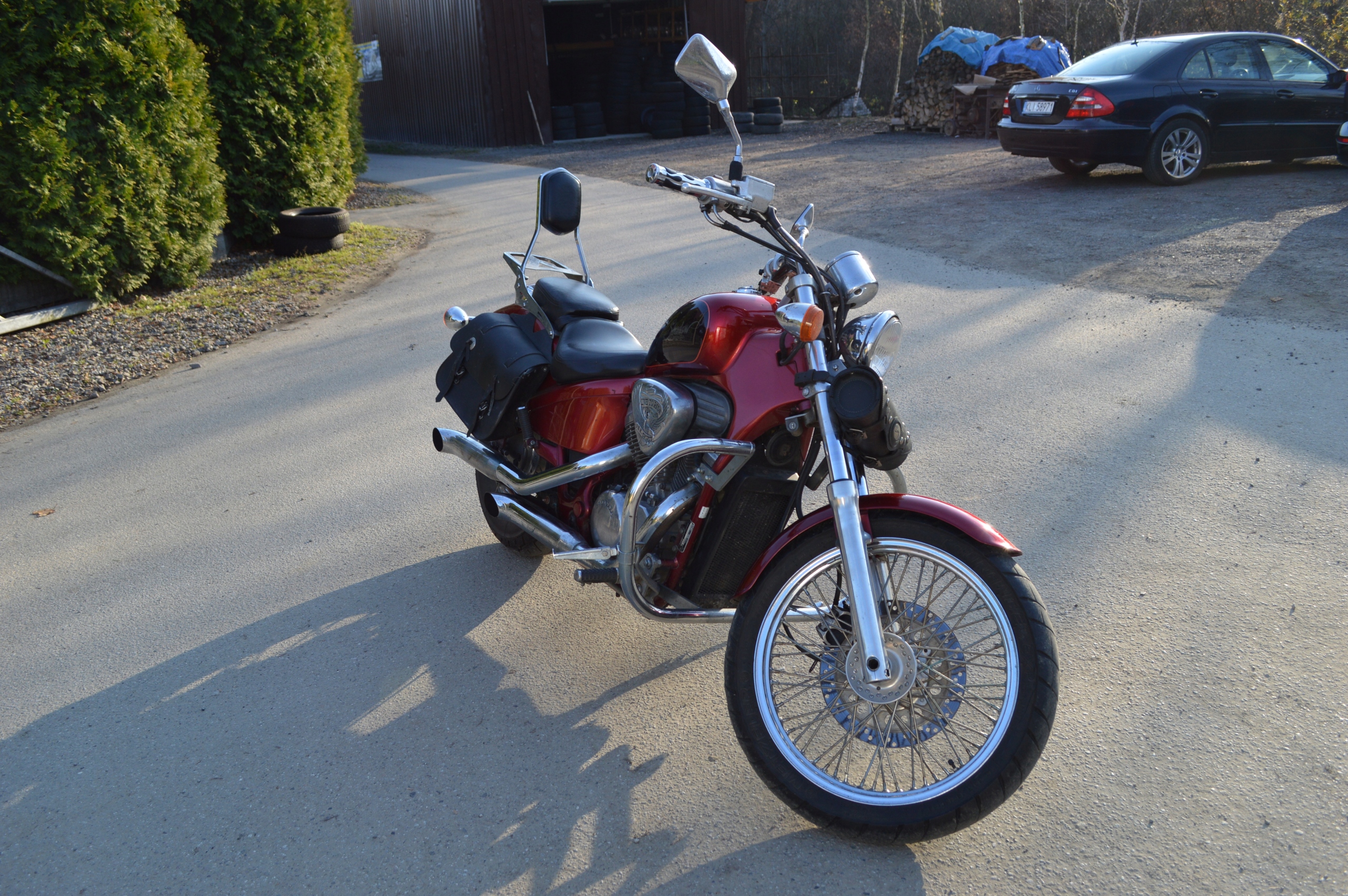 Motocykl chopper, HONDA SHADOW 600 + skóra 7665373499