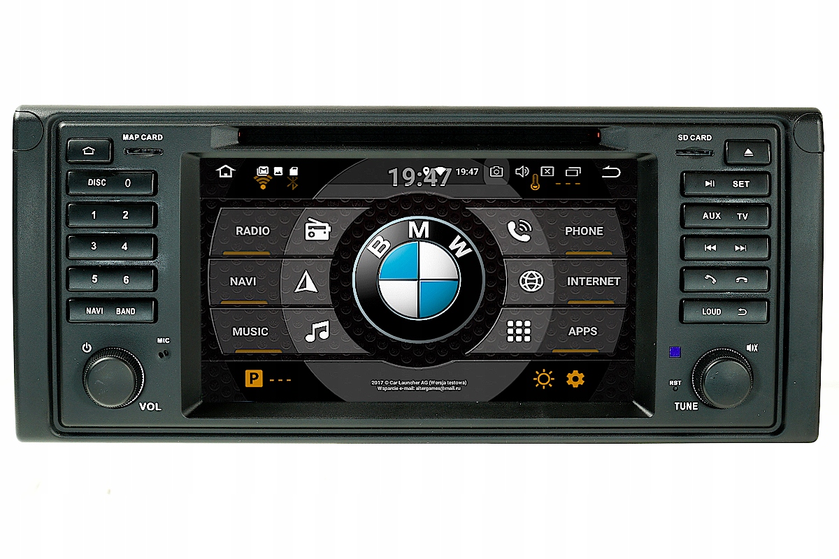 RADIO NAWIGACJA GPS BMW E39 E53 X5 Android 8.0 4GB ...