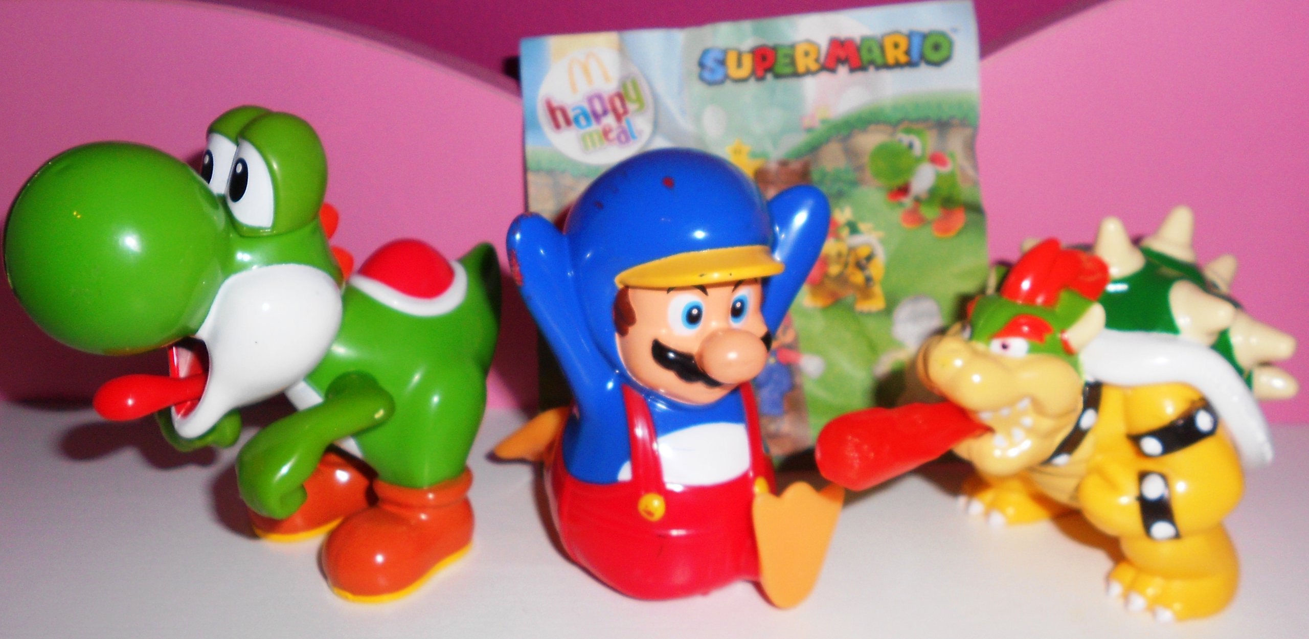3 Zabawki Mcdonalds Gra Mario Smok Król Koopa 3 Zabawki Mcdonalds Gra Mario Smok Król Koopa