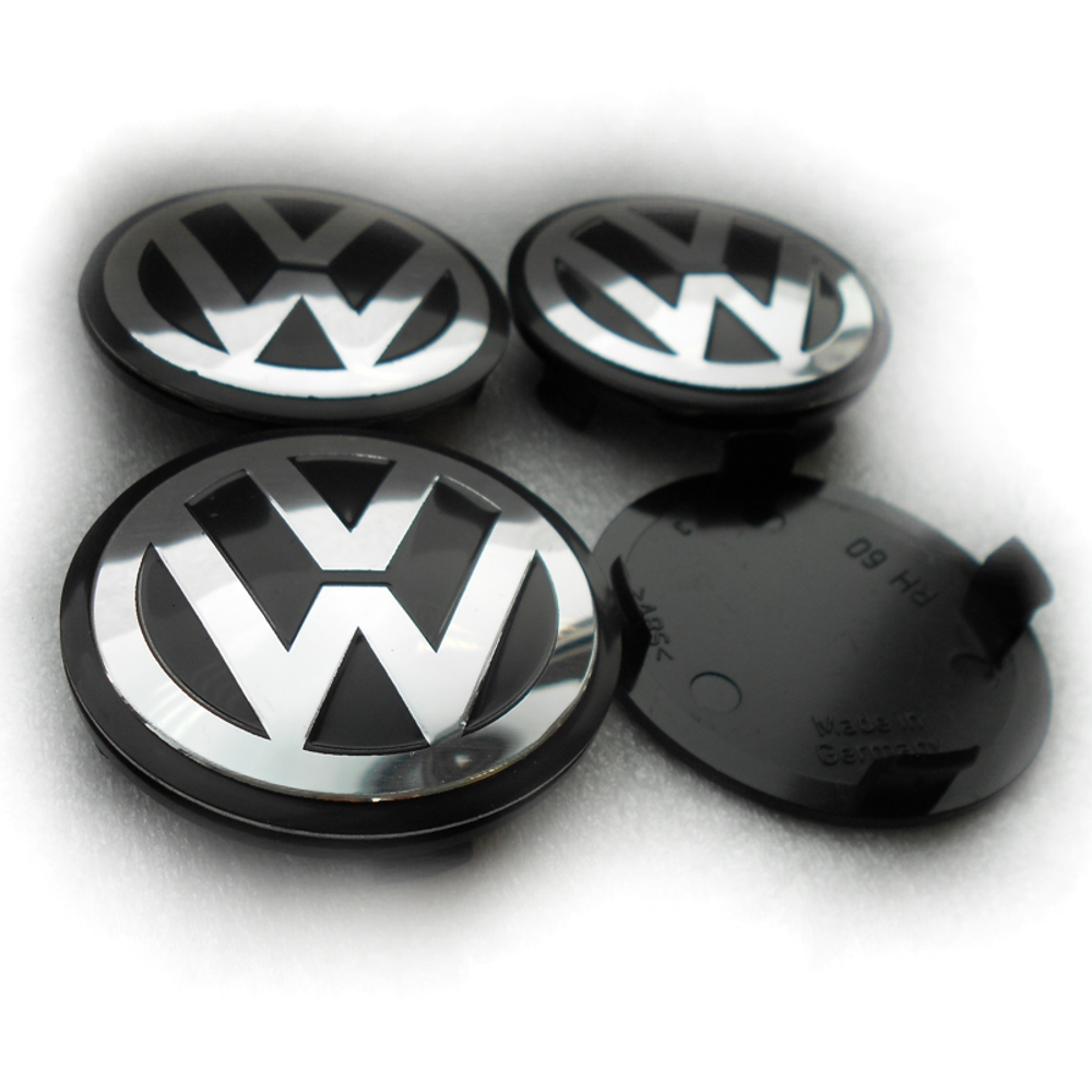 4 nowe dekle dekielki kołpaczki VW 60 mm RH ARTEC