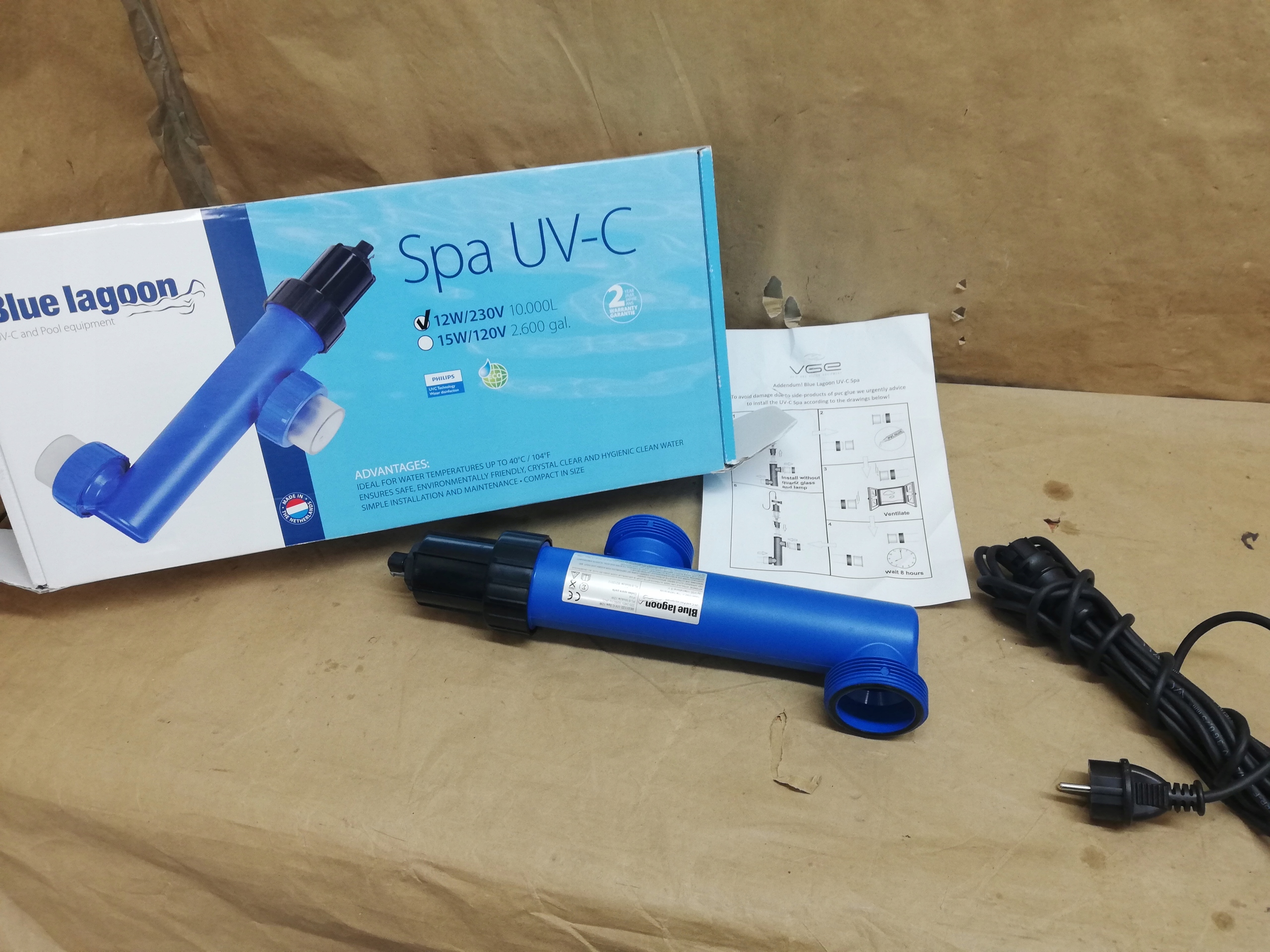 LAMPA UV BLUE LAGOON UVC SPA 10,000 / 12 W (7663) 7905629391