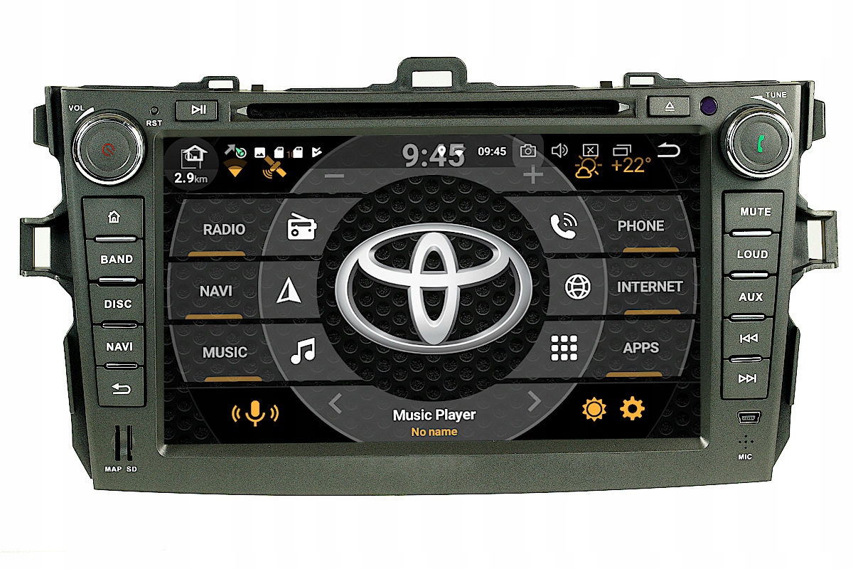 RADIO NAWIGACJA Toyota Corolla E15 ANDROID 9.0 4GB 7767206503 oficjalne archiwum allegro