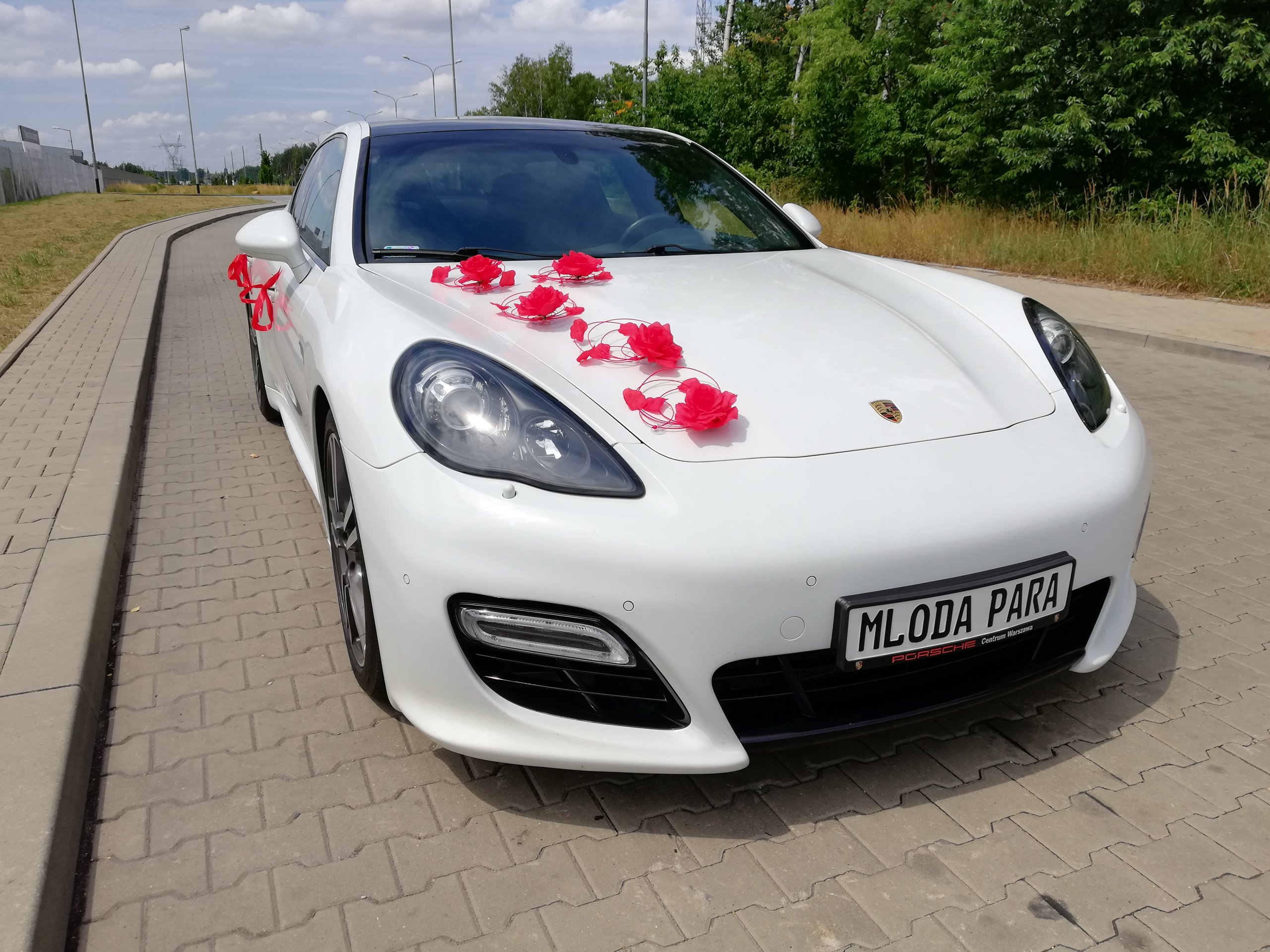 Auto Samochód do ślub wesela PORSCHE PANAMERA ŁÓDŹ