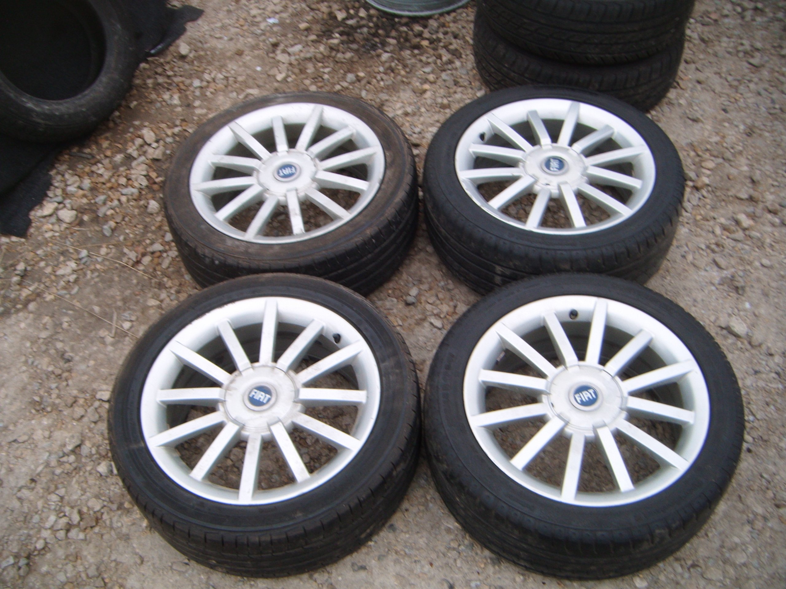 fiat bravo II alufelgi+opony orginal 17" 07r 7333379241