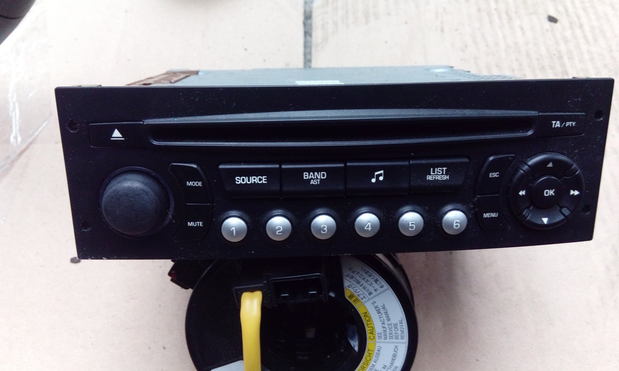 ORYGINALNE RADIO CD 96639629XT CITROEN C4 PICASSO 6584130346