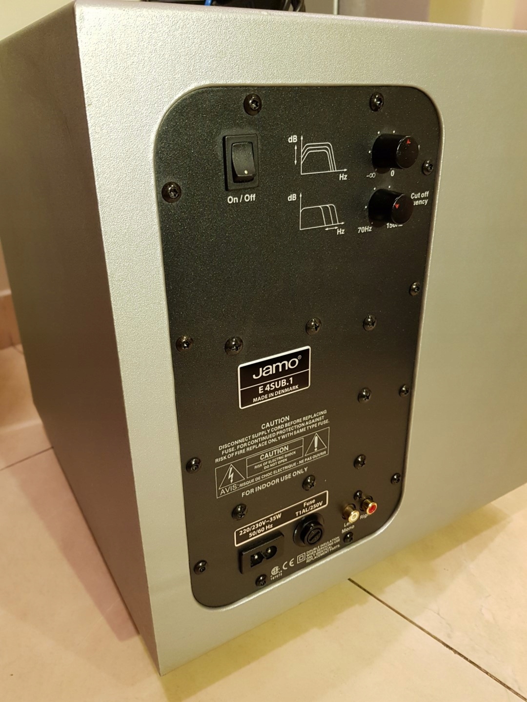 Subwoofer JAMO E4SUB.1 AKTYWNY ZESTAW 5.1 / MOC 7916422439