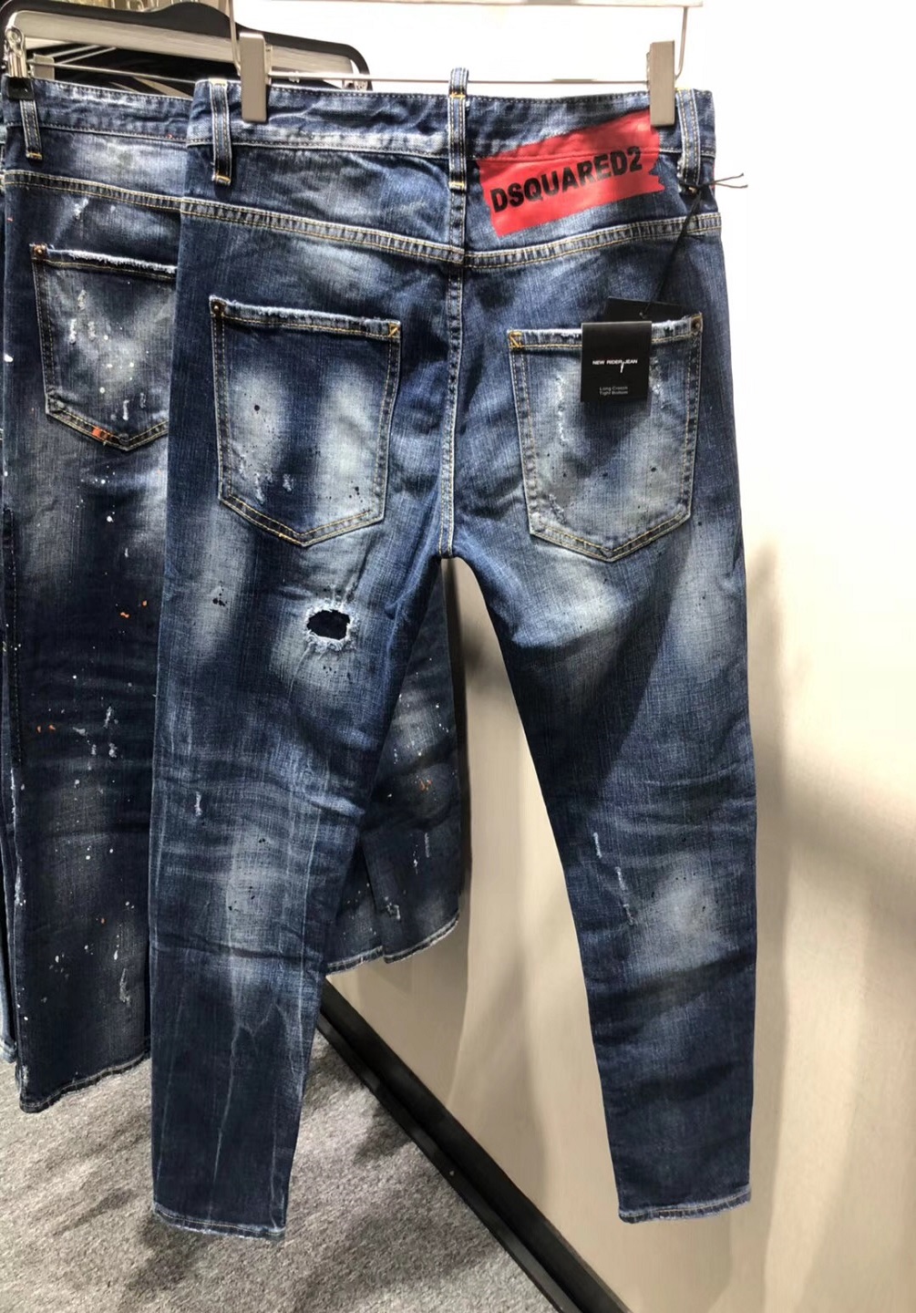 DSQUARED2 LEATHER BIKER JEAN 44size