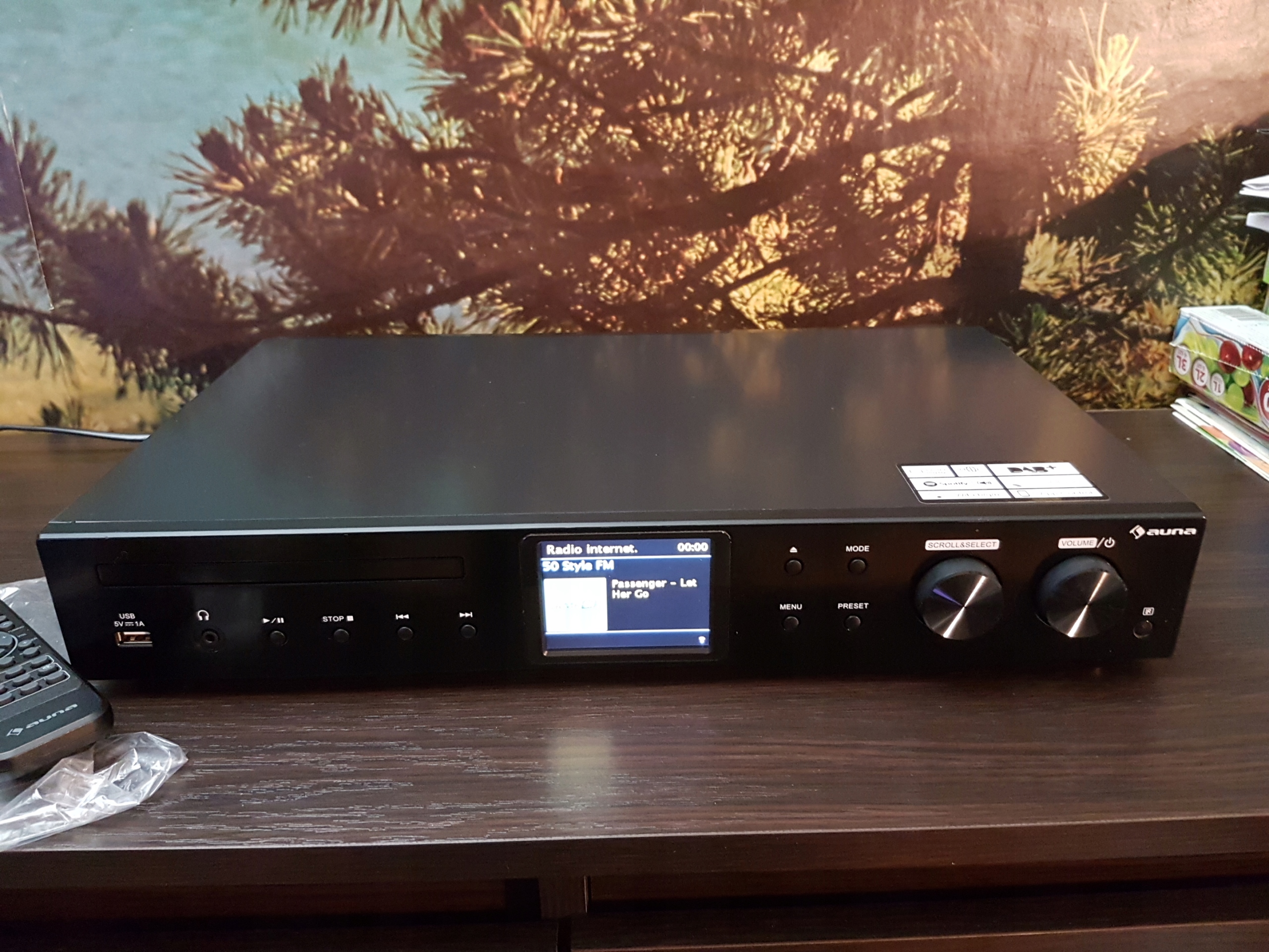 Auna Tuner radio DAB+ CD USB Spotify 8151320110